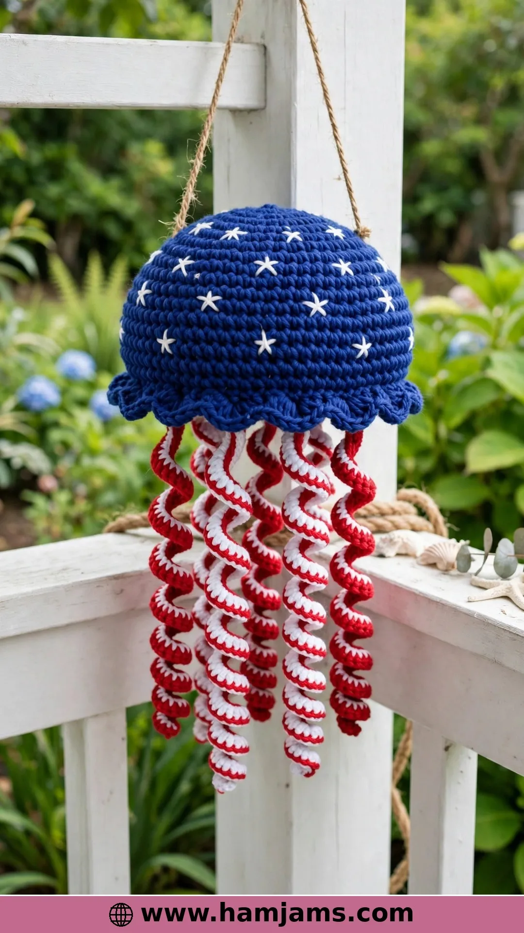 The Red, White and Blue Celebration Jellyfish
