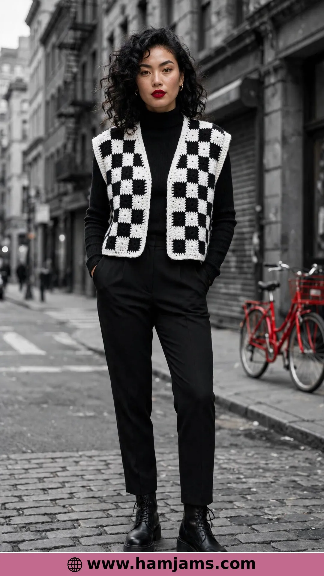 The Black-and-White Chessboard Vest