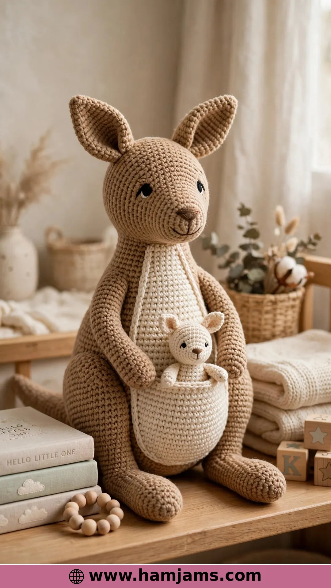 Joyful Jumper and Her Little Joey