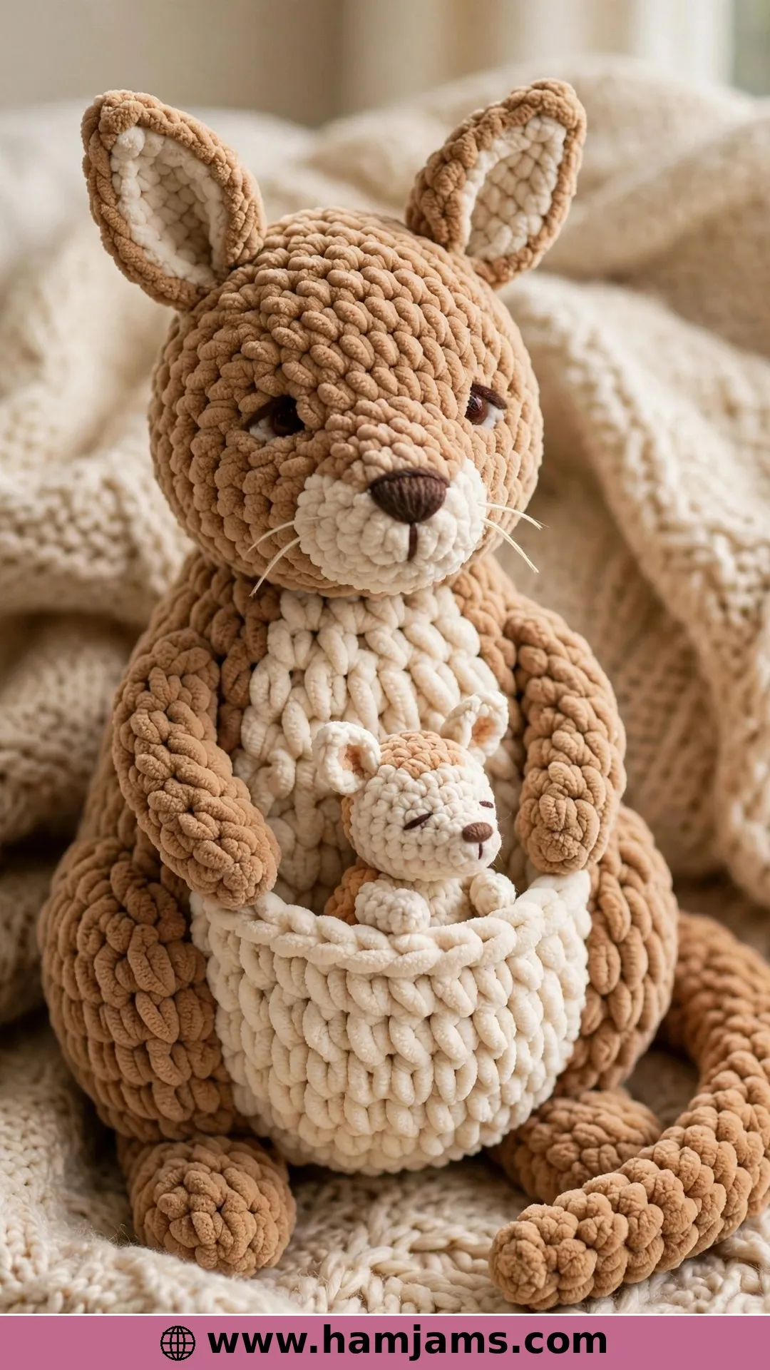 The Wallaby Cousin in Squishy Chenille