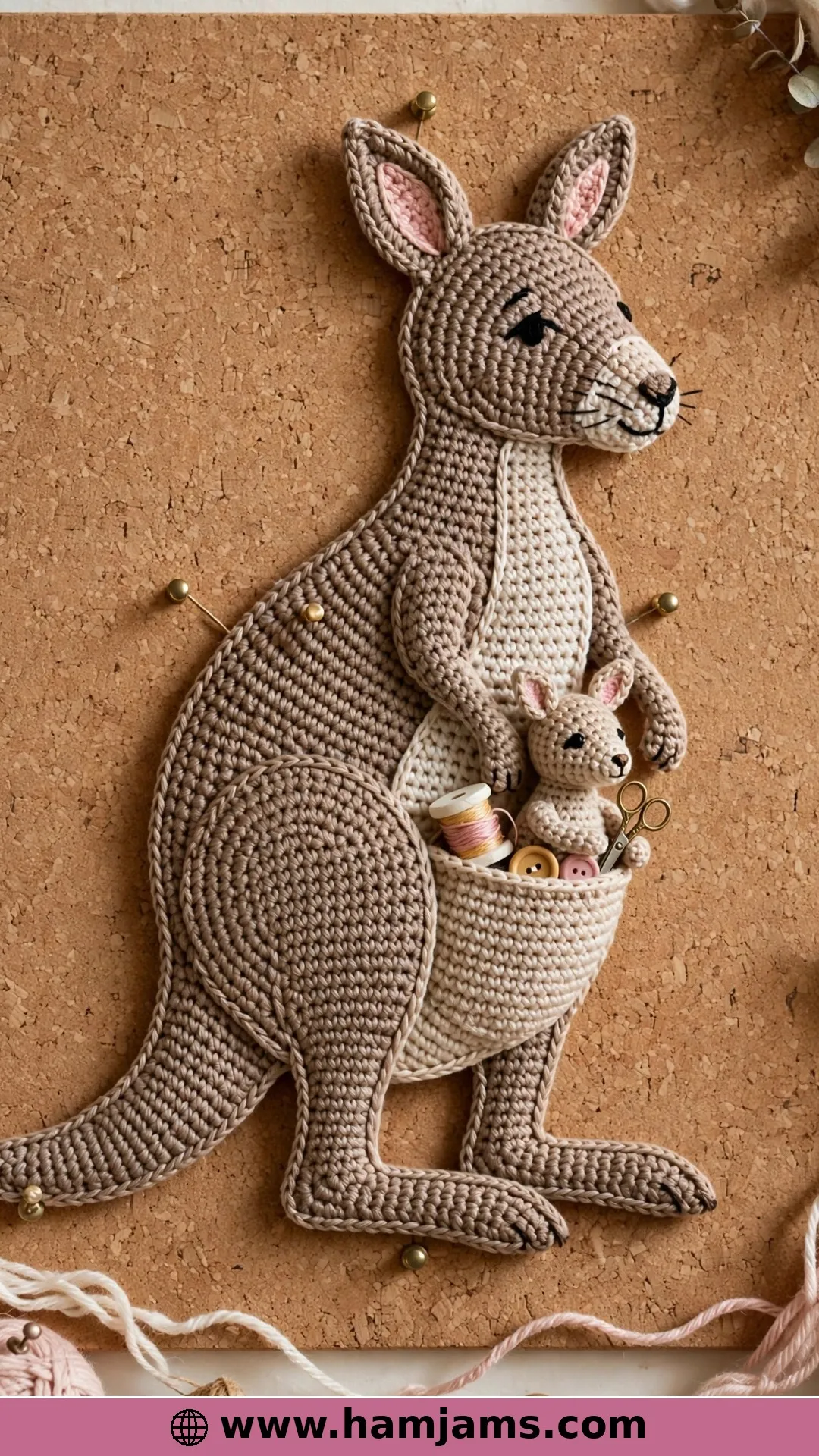 The Flat Kangaroo That Organises Your Crafts