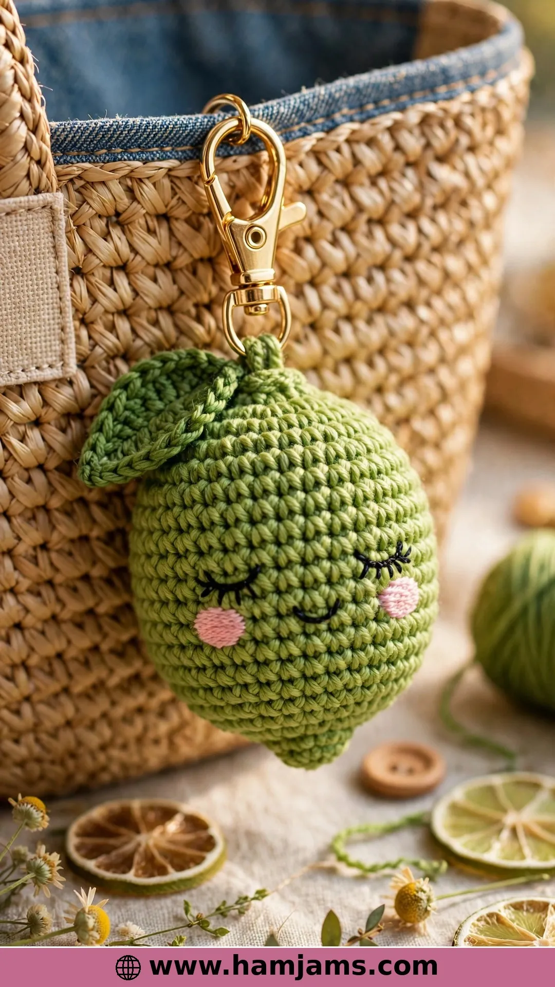 A Lime With Eyelashes and Blushing Cheeks