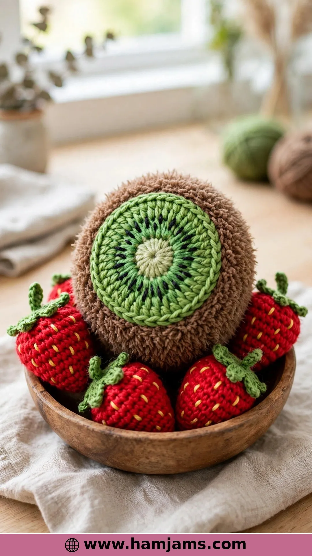 A Classic Amigurumi Kiwi Fruit