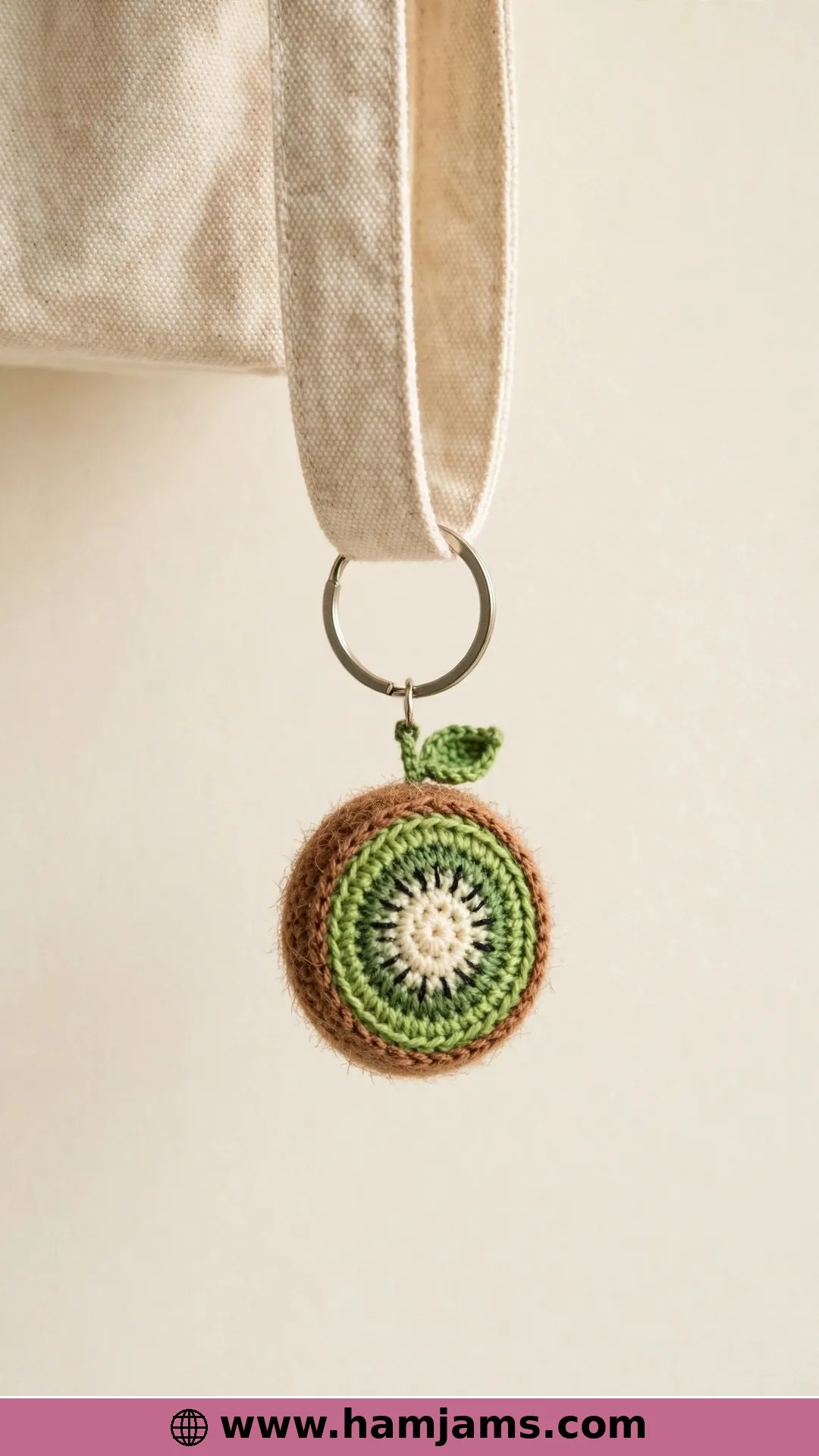 A Tiny Kiwi for Keychains and Charms