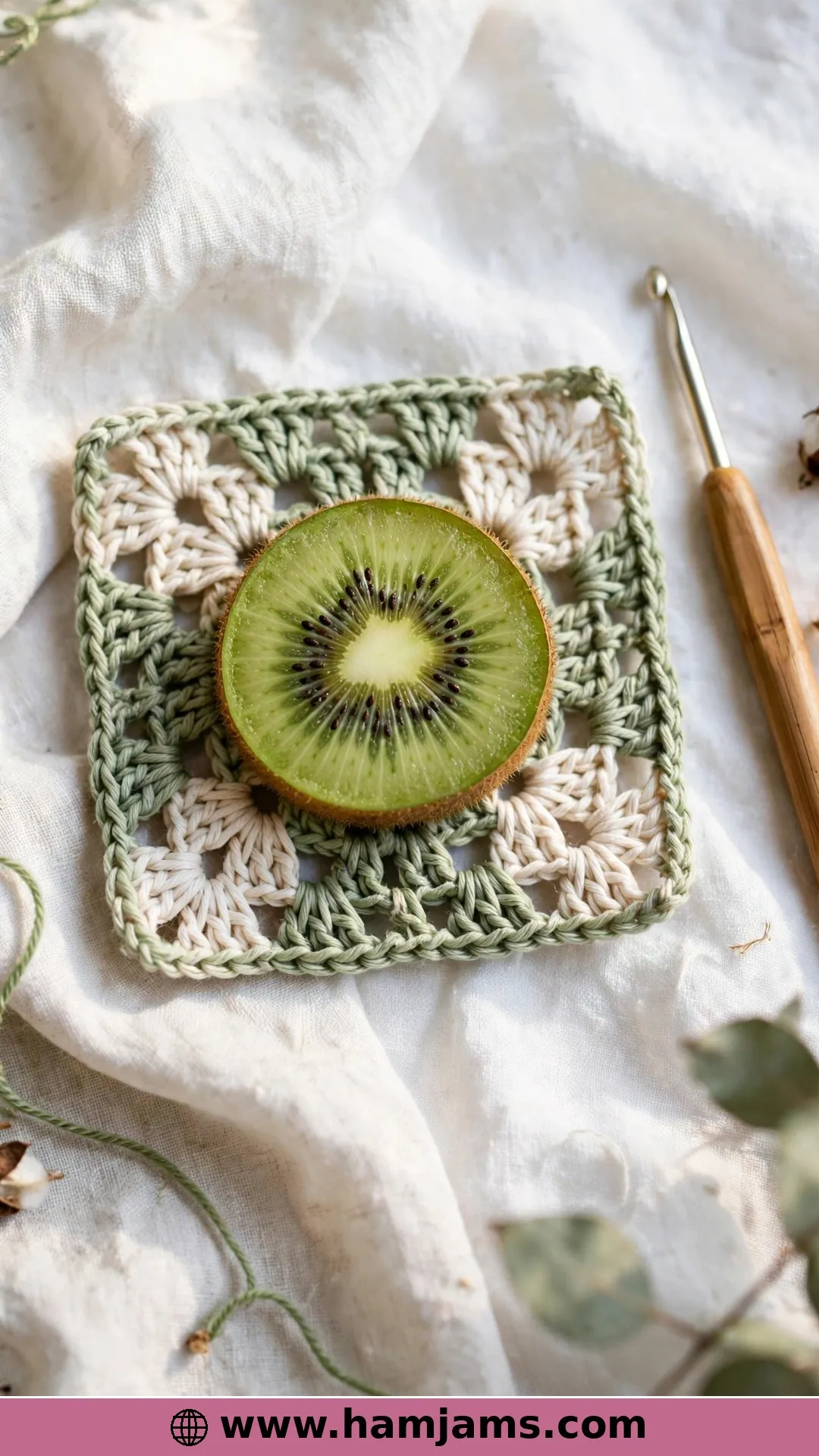 A Kiwi Slice Turned Granny Square