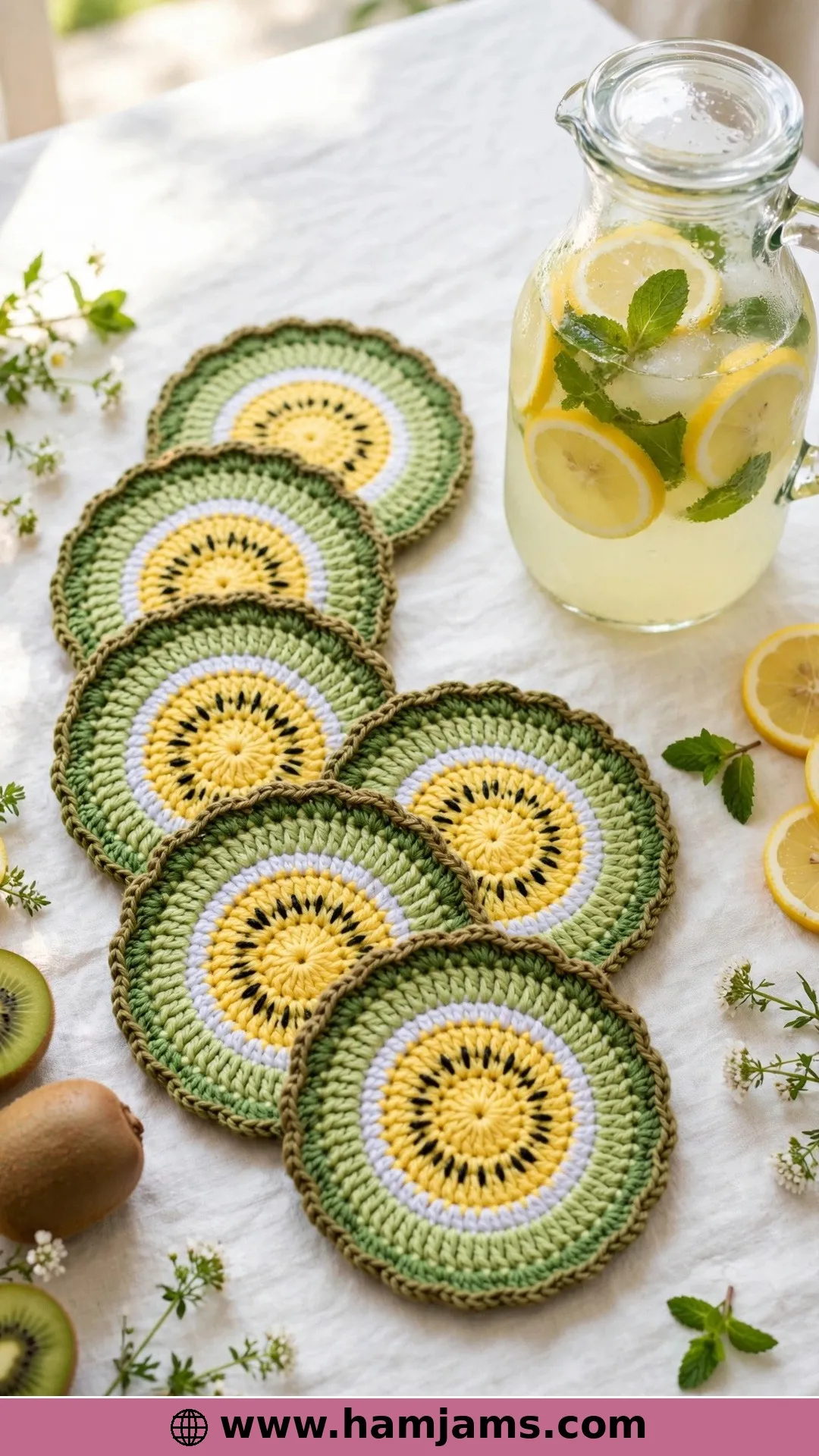 A Vintage-Style Kiwi Coaster