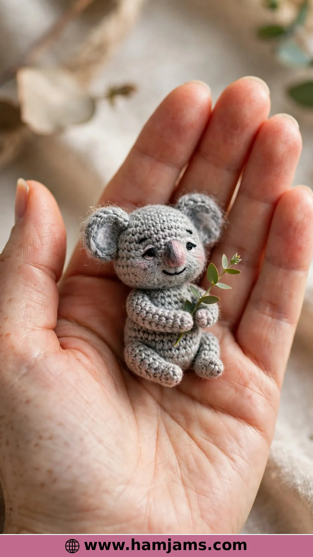 The Tiny Koala With His Own Eucalyptus Sprig