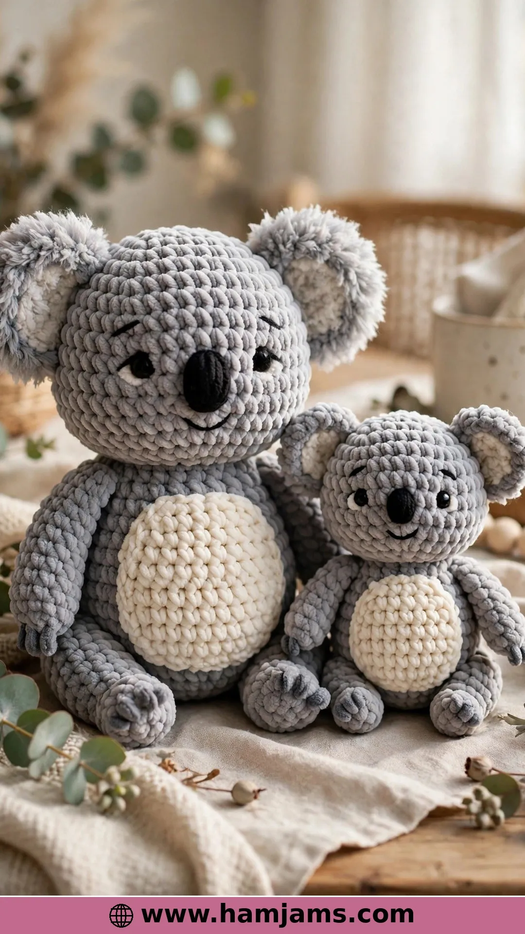 One Pattern, Two Plush Sizes