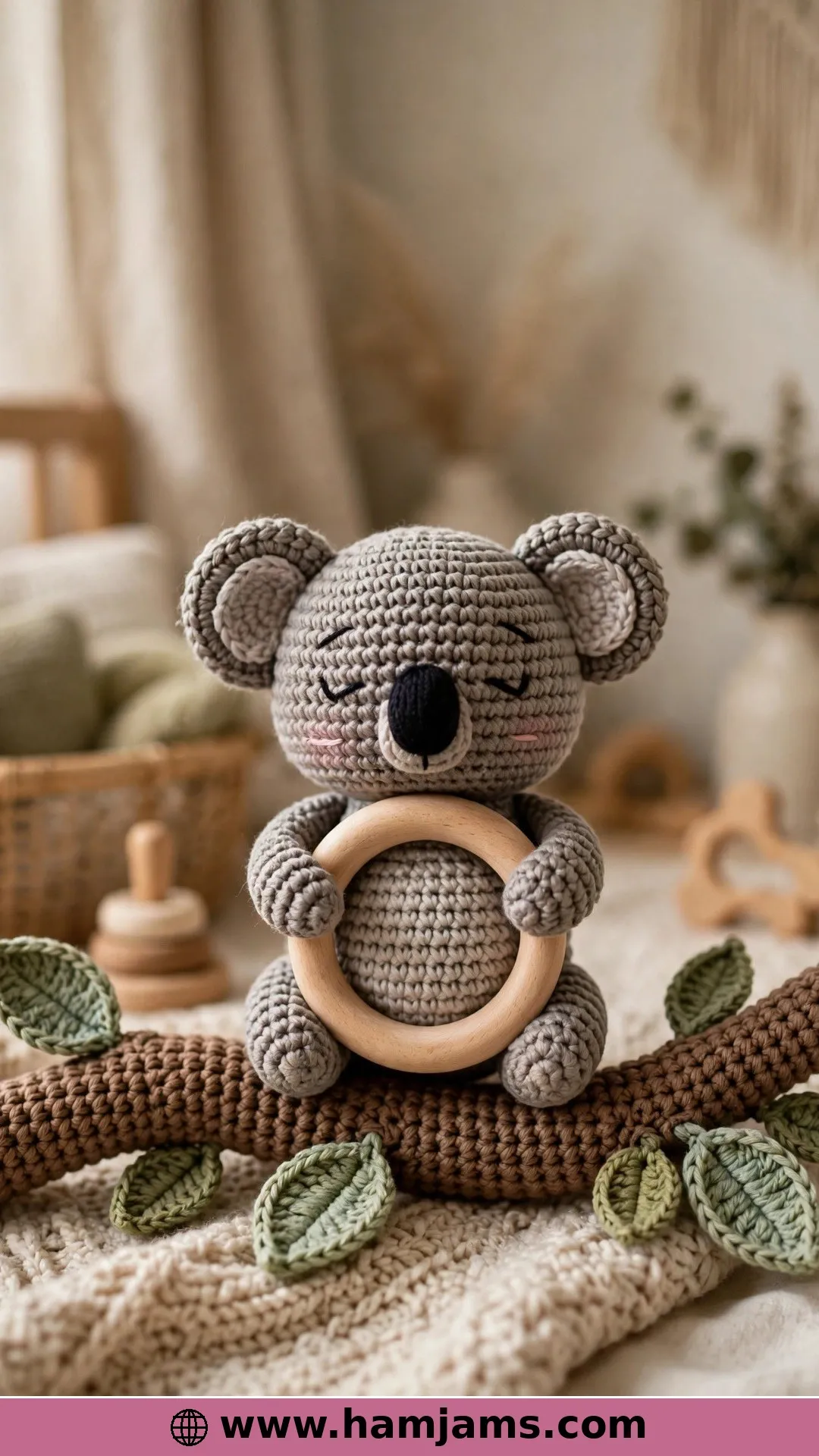 Louis the Koala Baby Rattle