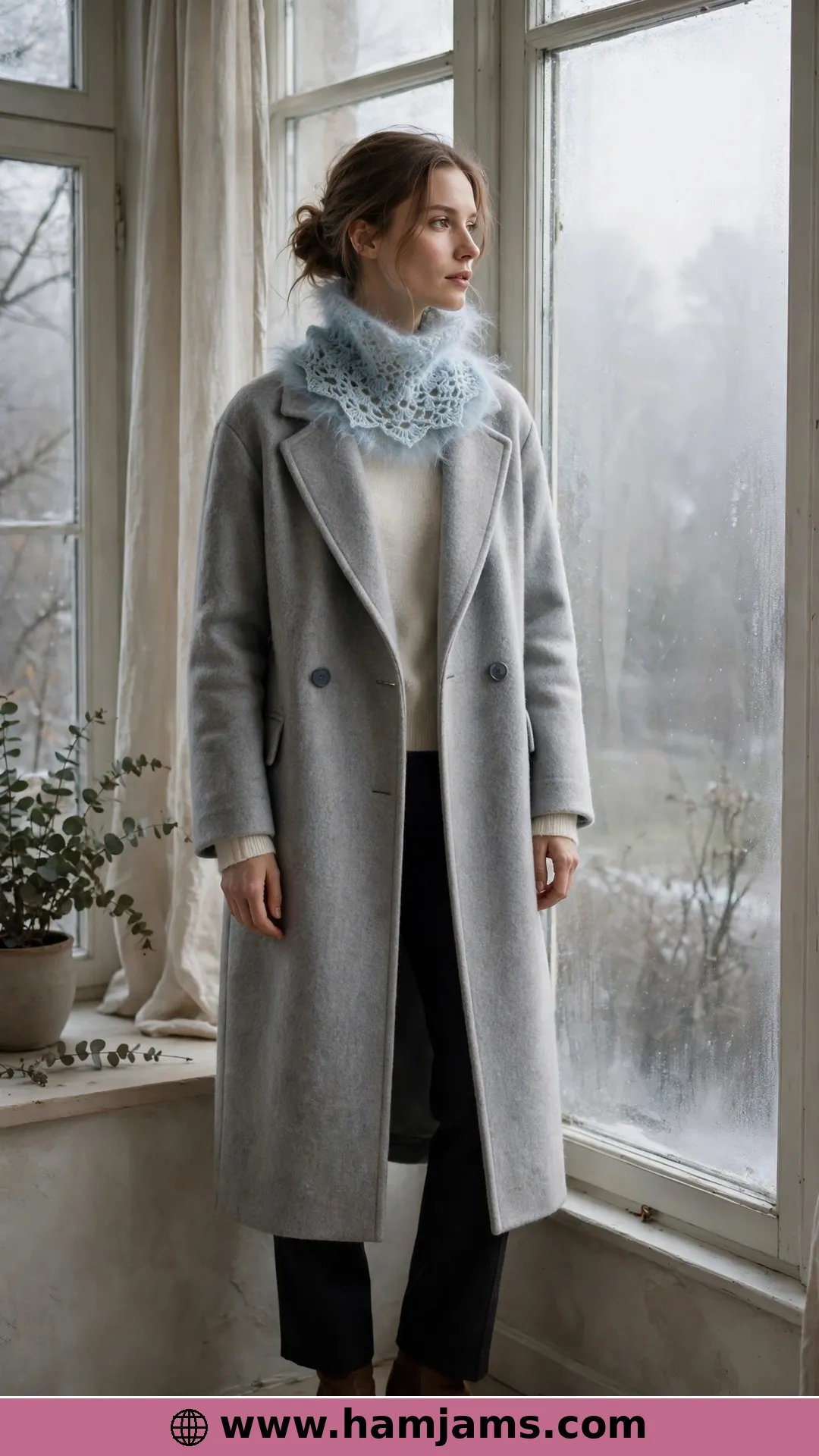 The Sweet Caress Neck Warmer in Alpaca and Mohair Lace