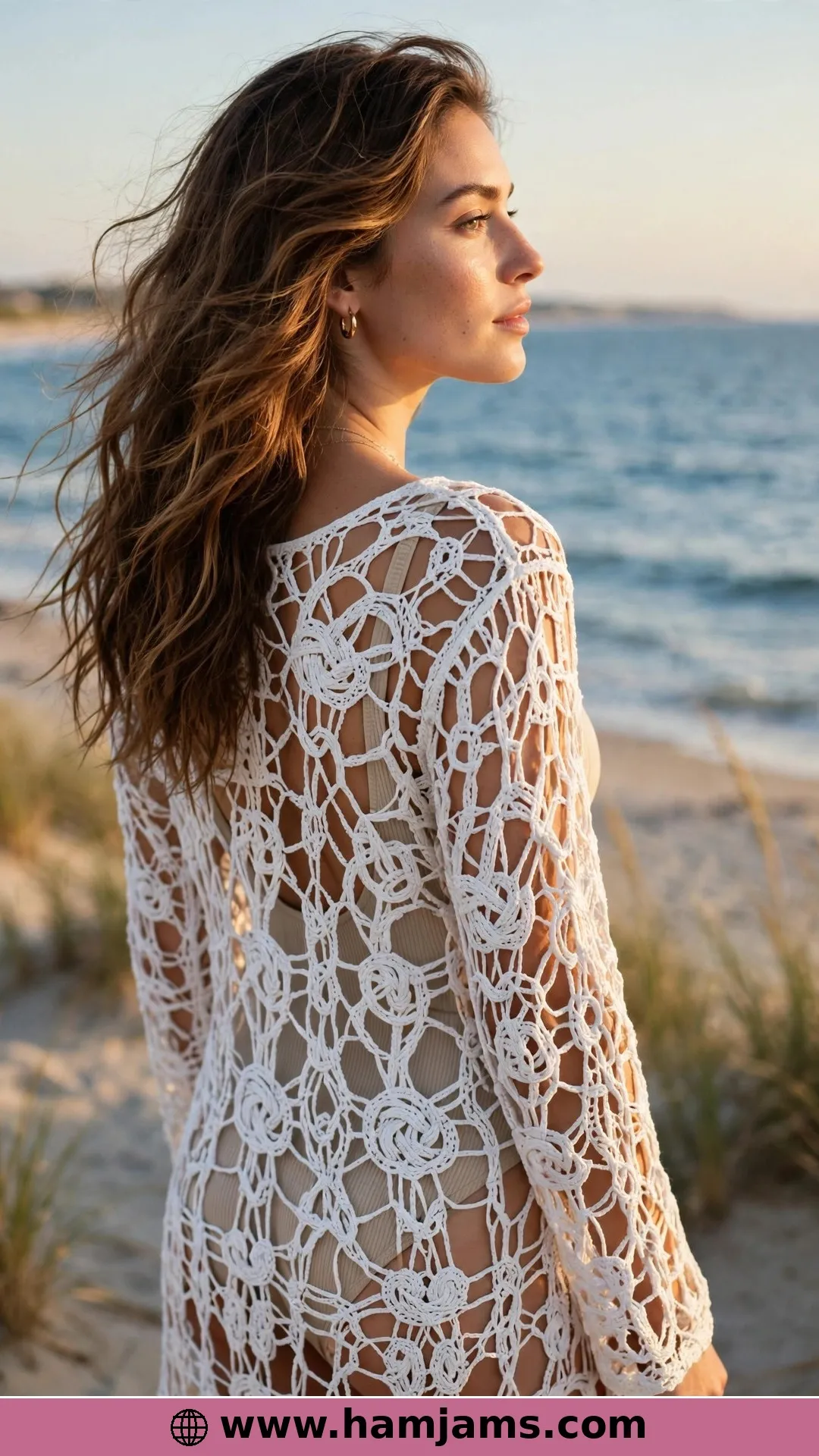 Lover's Knot Lace Over a Swimsuit