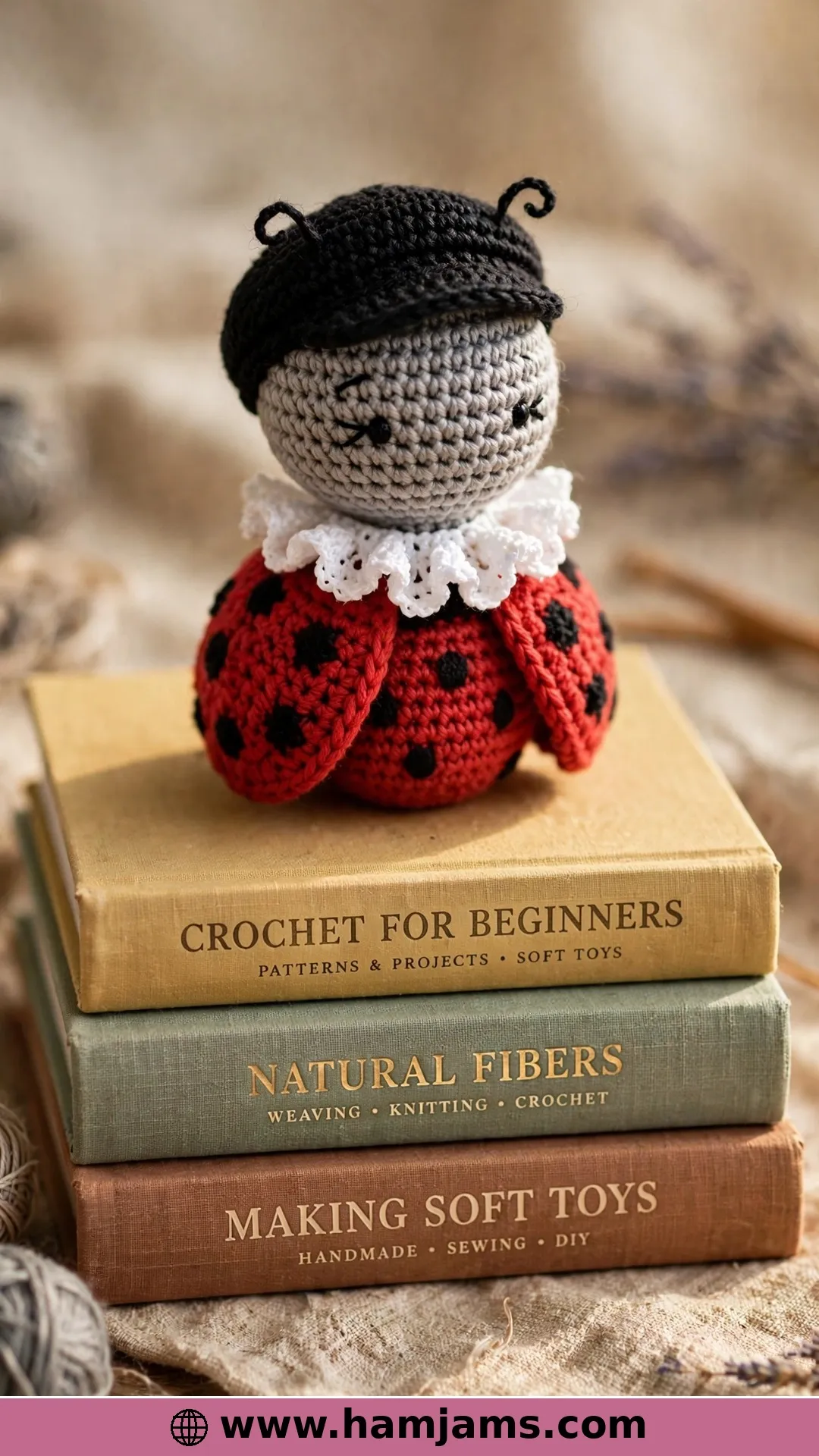 A Ladybird With Wings and a Frilly Collar