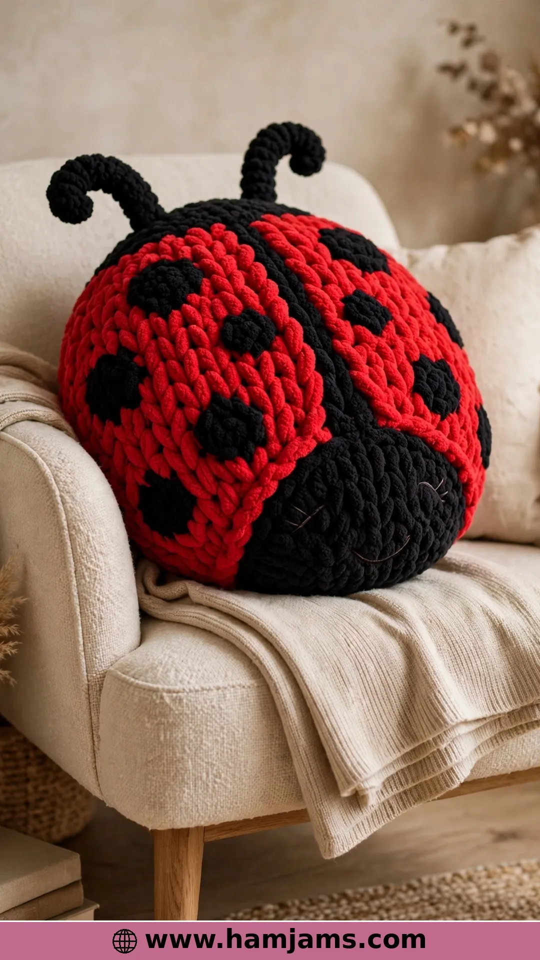 The Big Squishy Ladybug Pillow