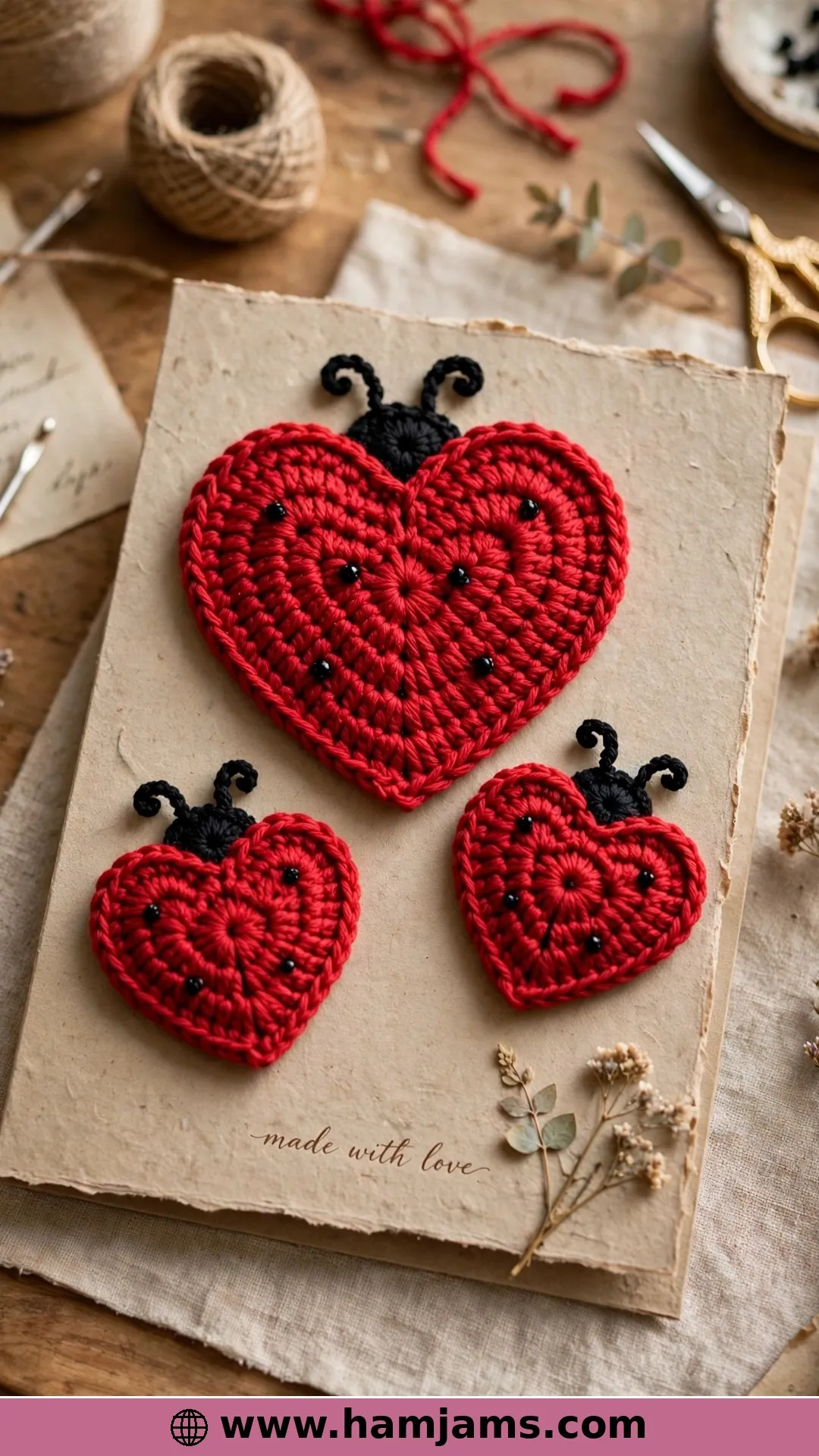 The Heart Ladybug Applique