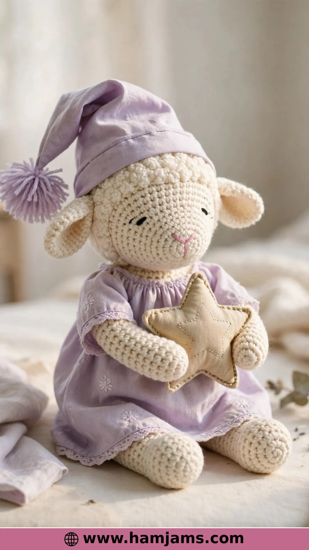 Sleepy Time Lamb in Her Nightgown