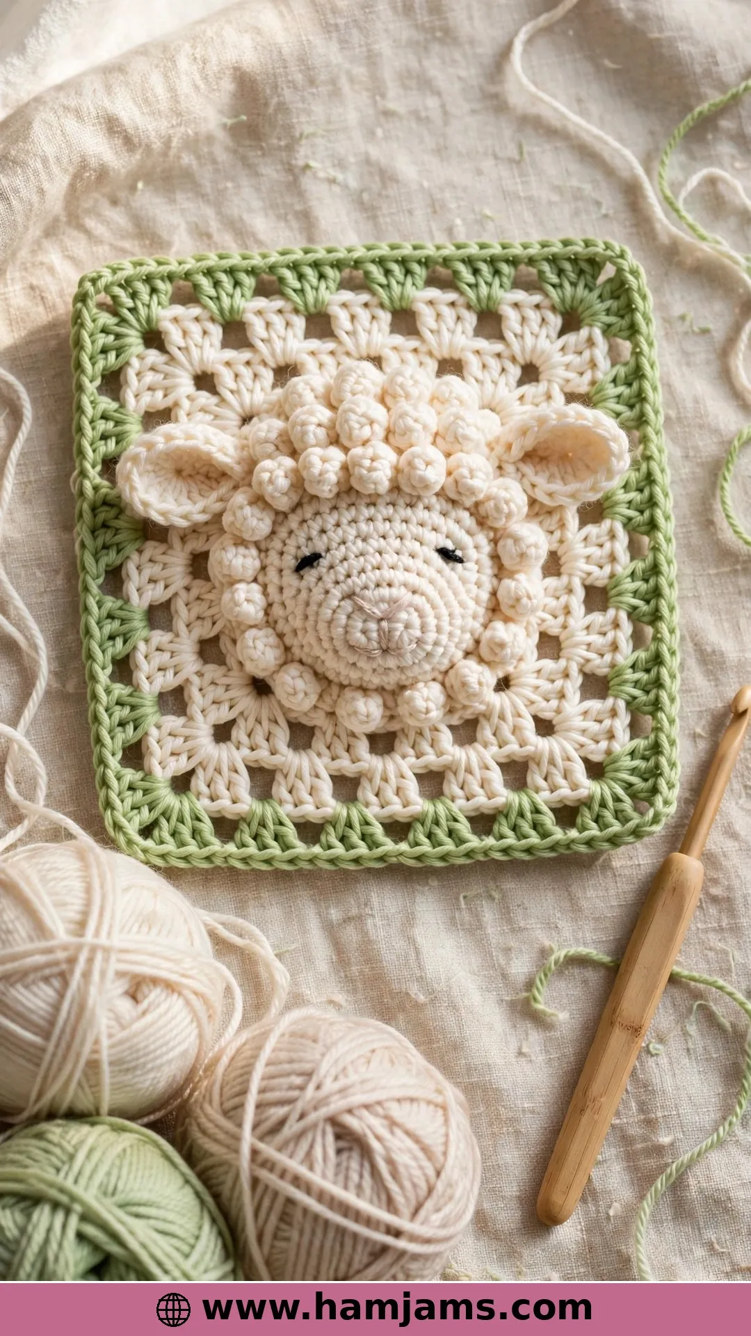 The Little Lamb Granny Square