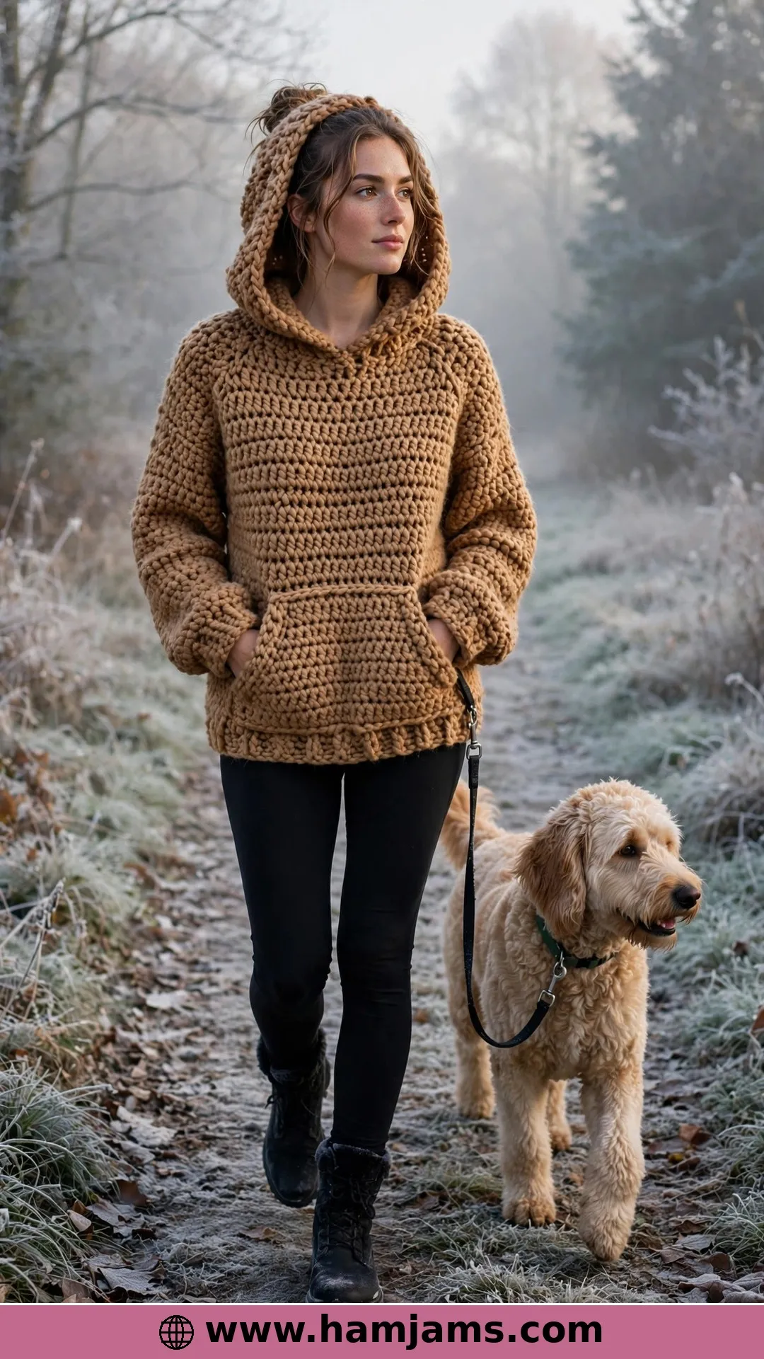 The Butterbeer Pullover with a Hood and a Pocket for Your Hands
