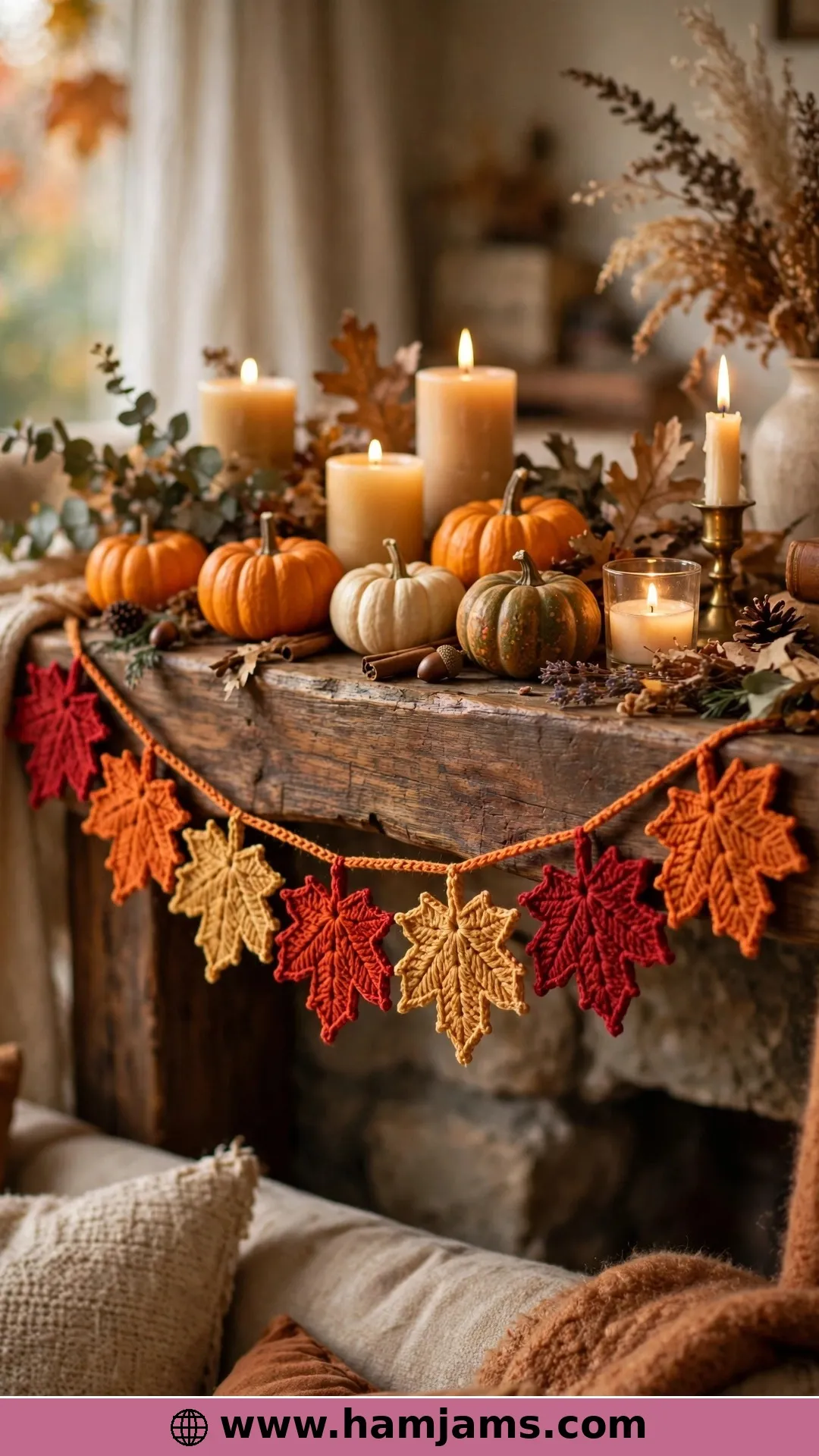 The Maple Garland That Doubles as Place Settings