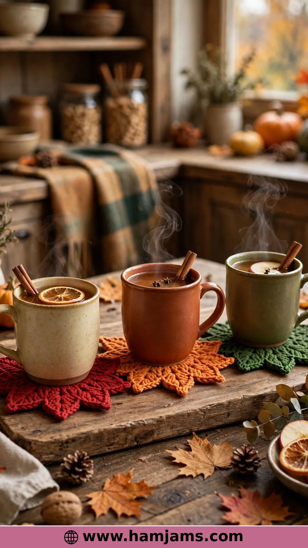 Maple Coasters for Cider Season
