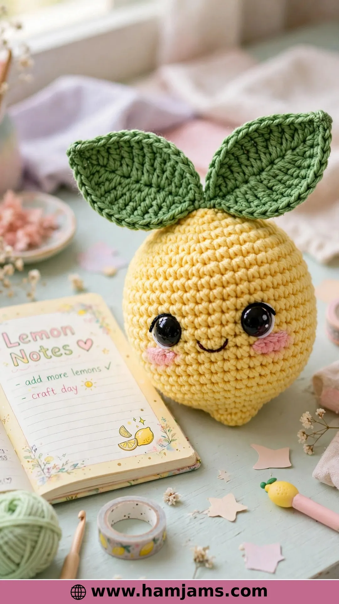 The Kawaii Lemon With Big Leaves