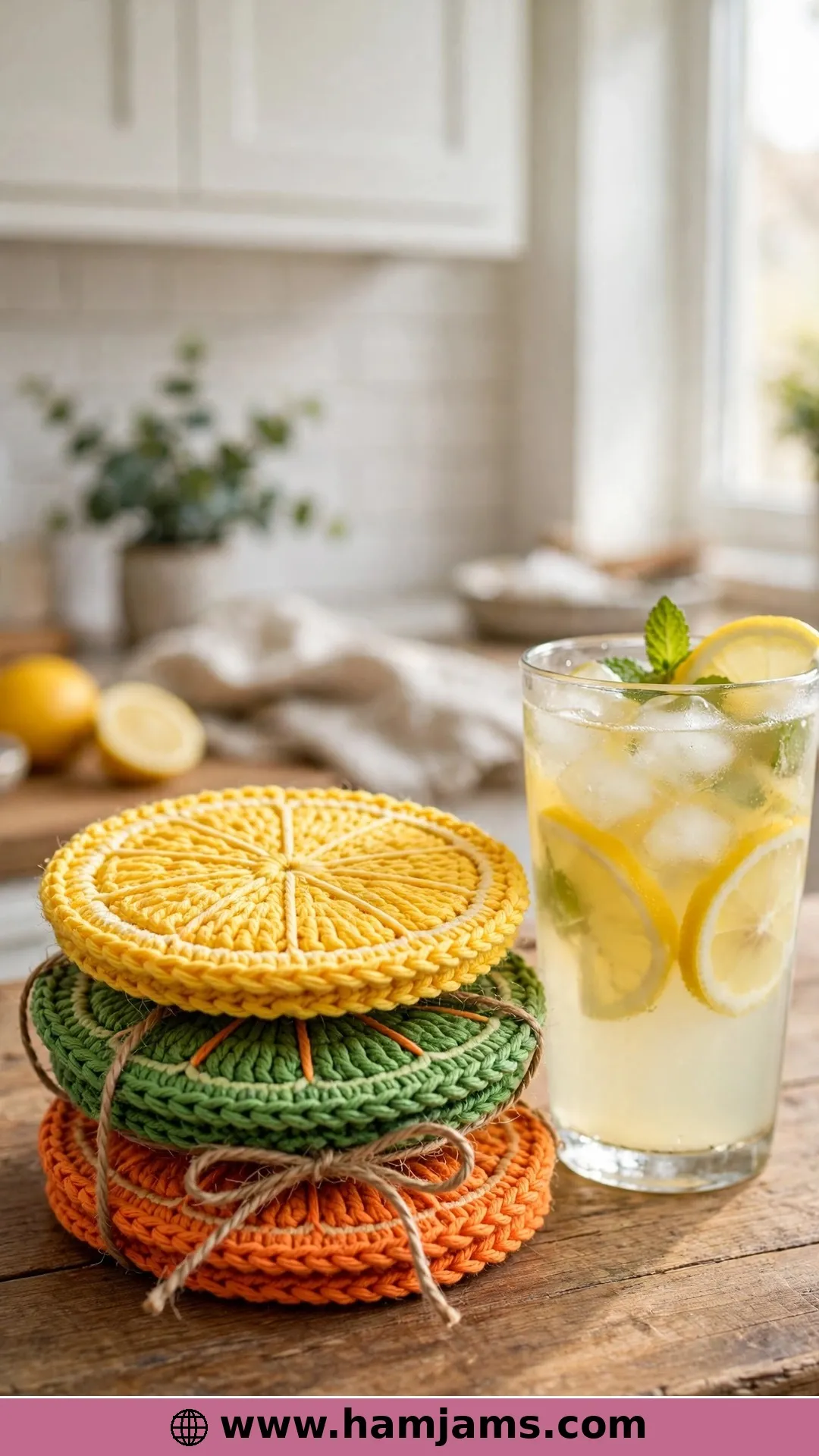 Citrus Coasters for the Whole Table