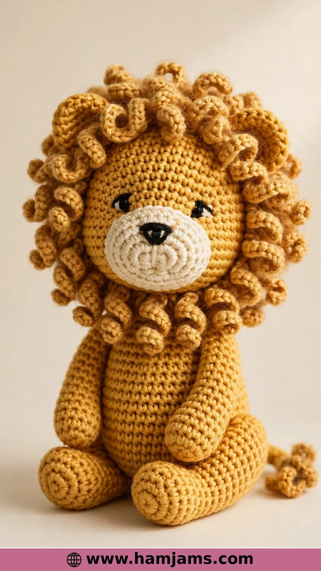 Lionel, the Poseable Cuddle Lion