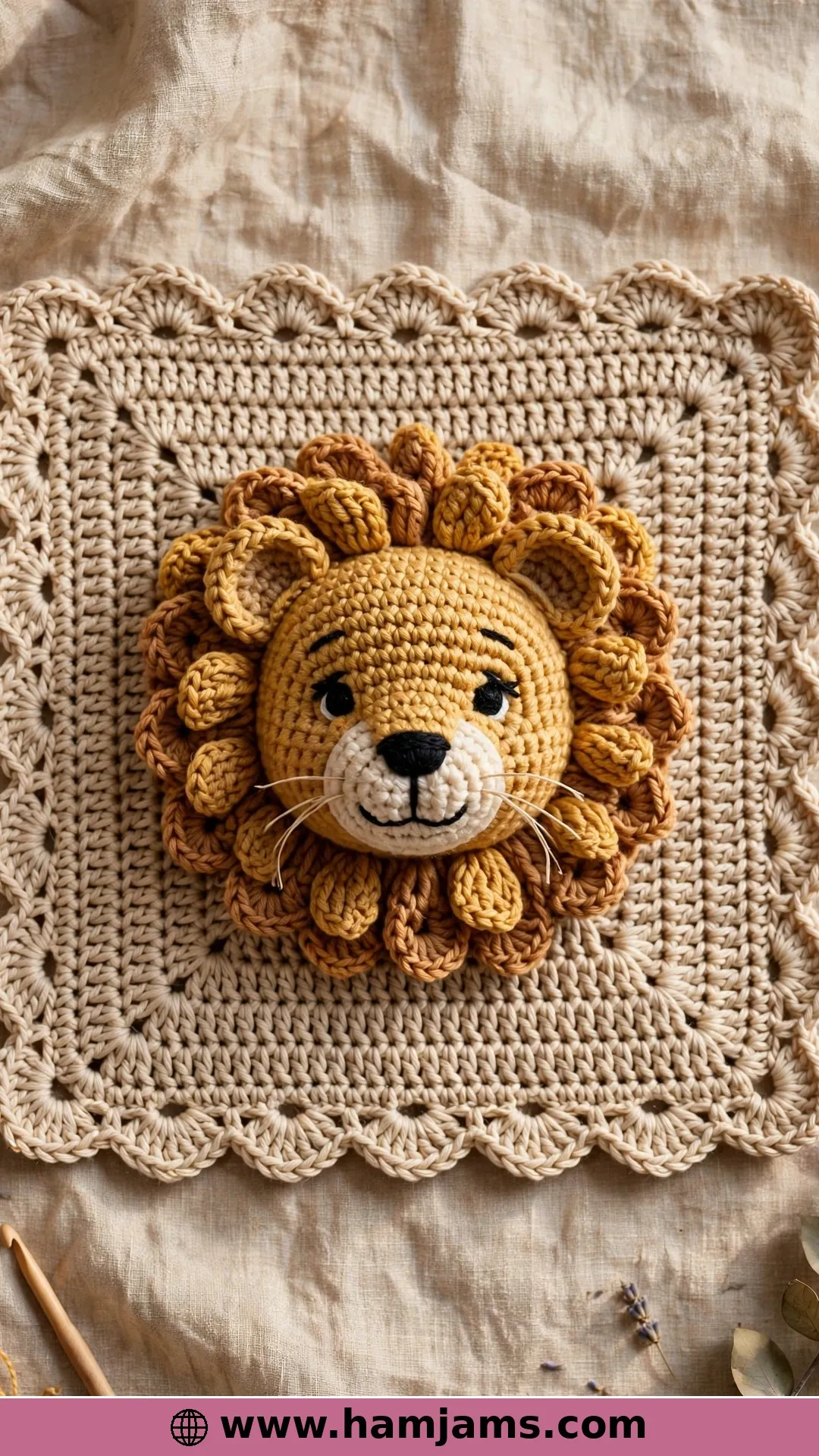 Tau, the Lion Lovie Blanket