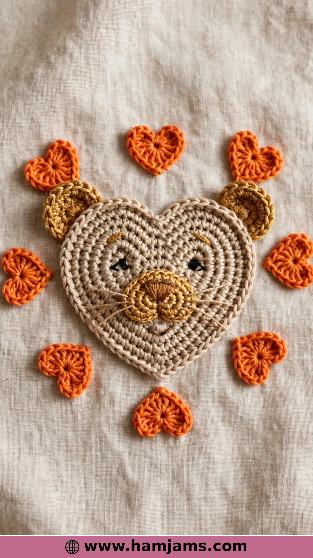 The Heart-Maned Lion Appliqué