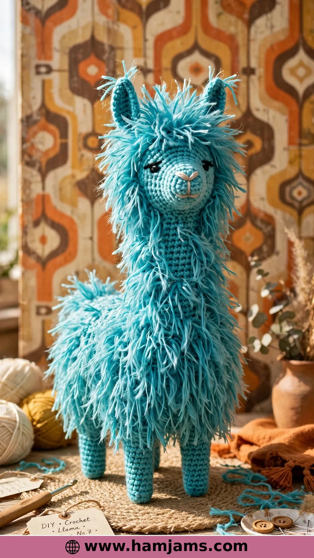 Groovy, the Brushed-Fur Llama