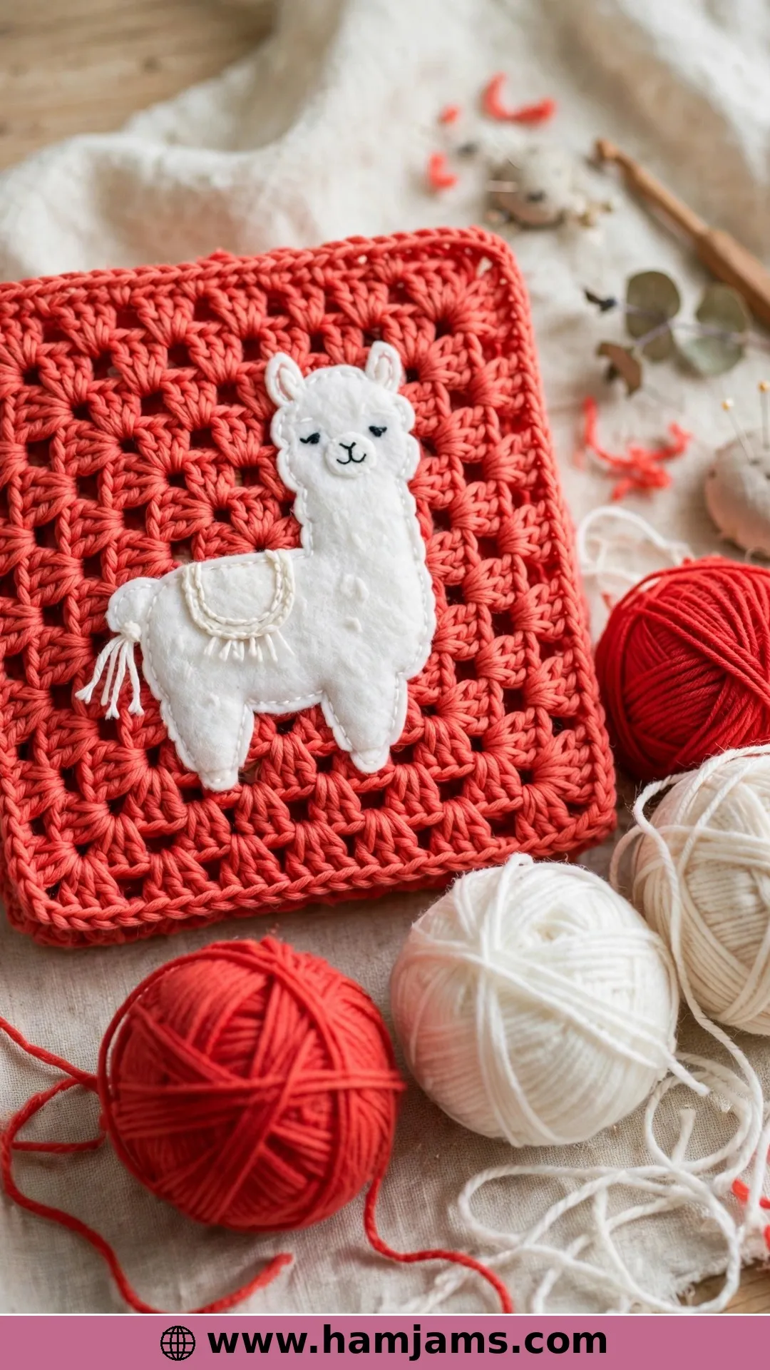 The Llama Love Blanket Block