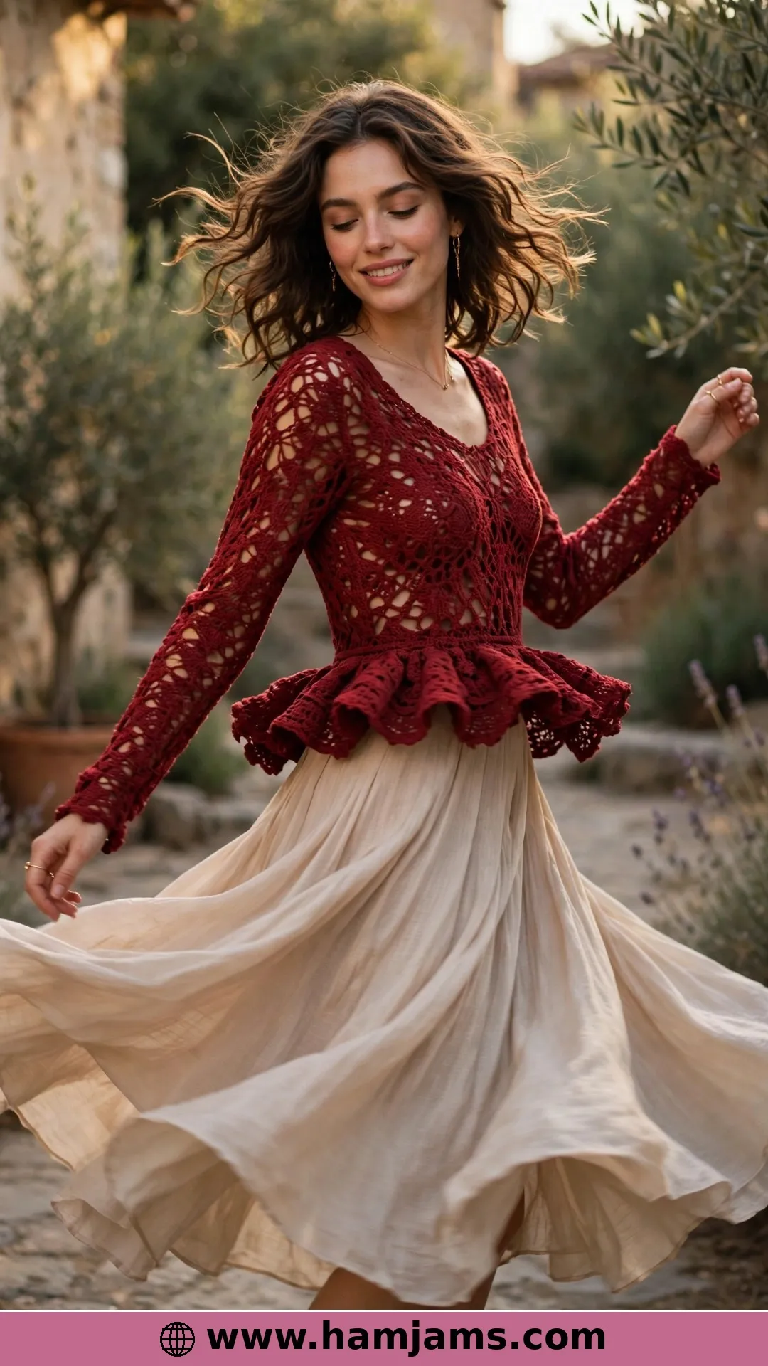 Shell Lace With a Girly Ruffle Hem