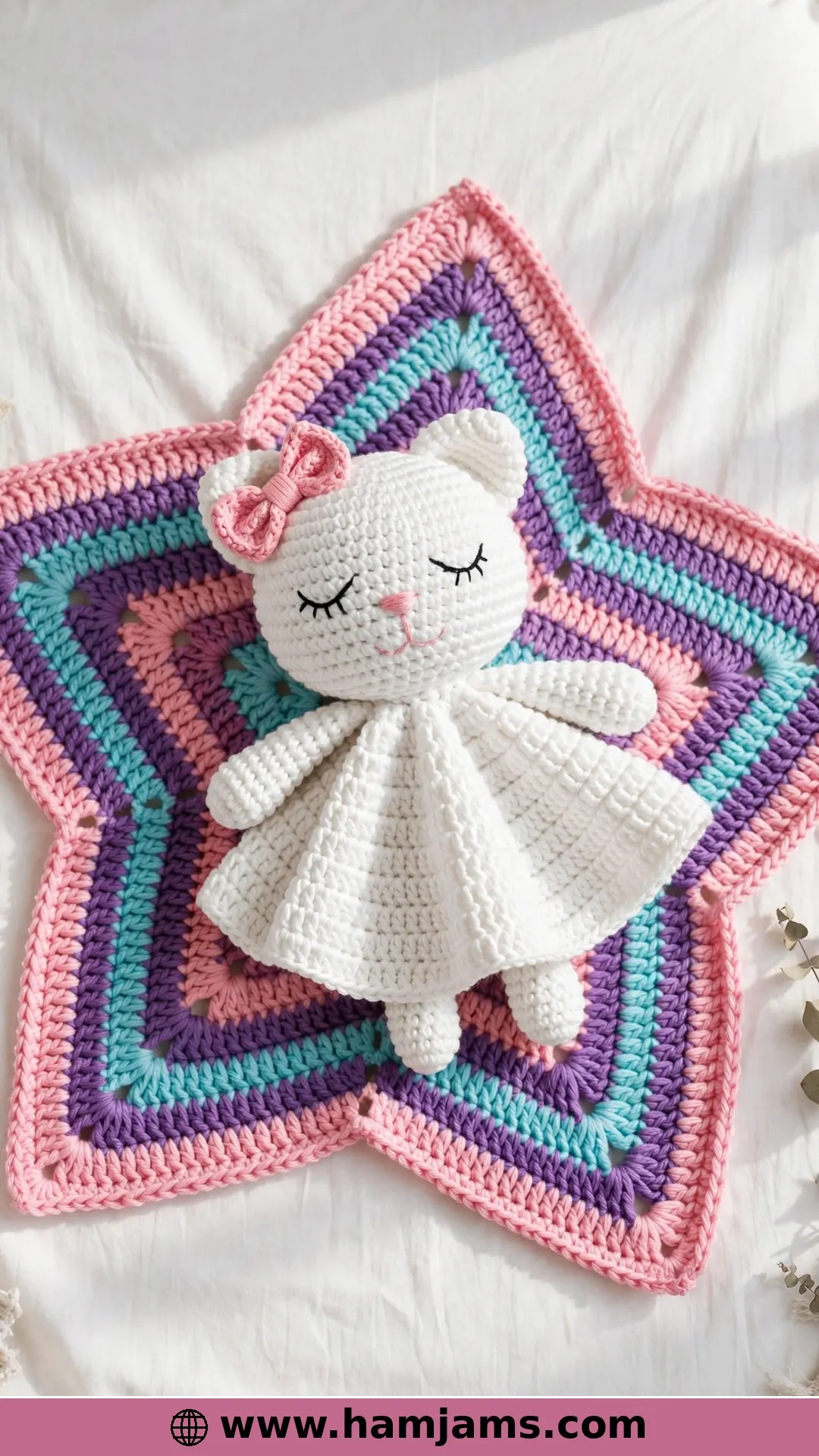 A Sweet Kitty with Stripes and a Bow