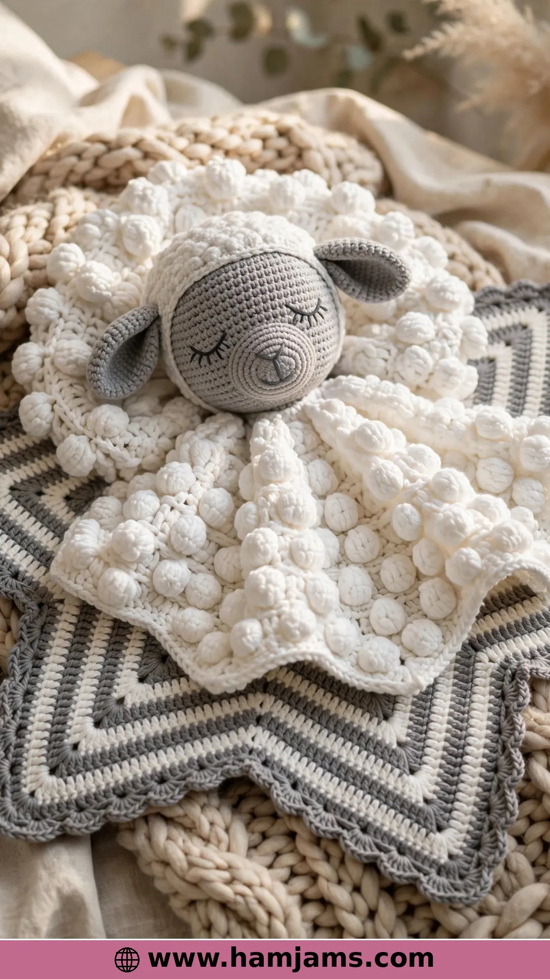 The Oversized Little Lamb with Bobble Wool
