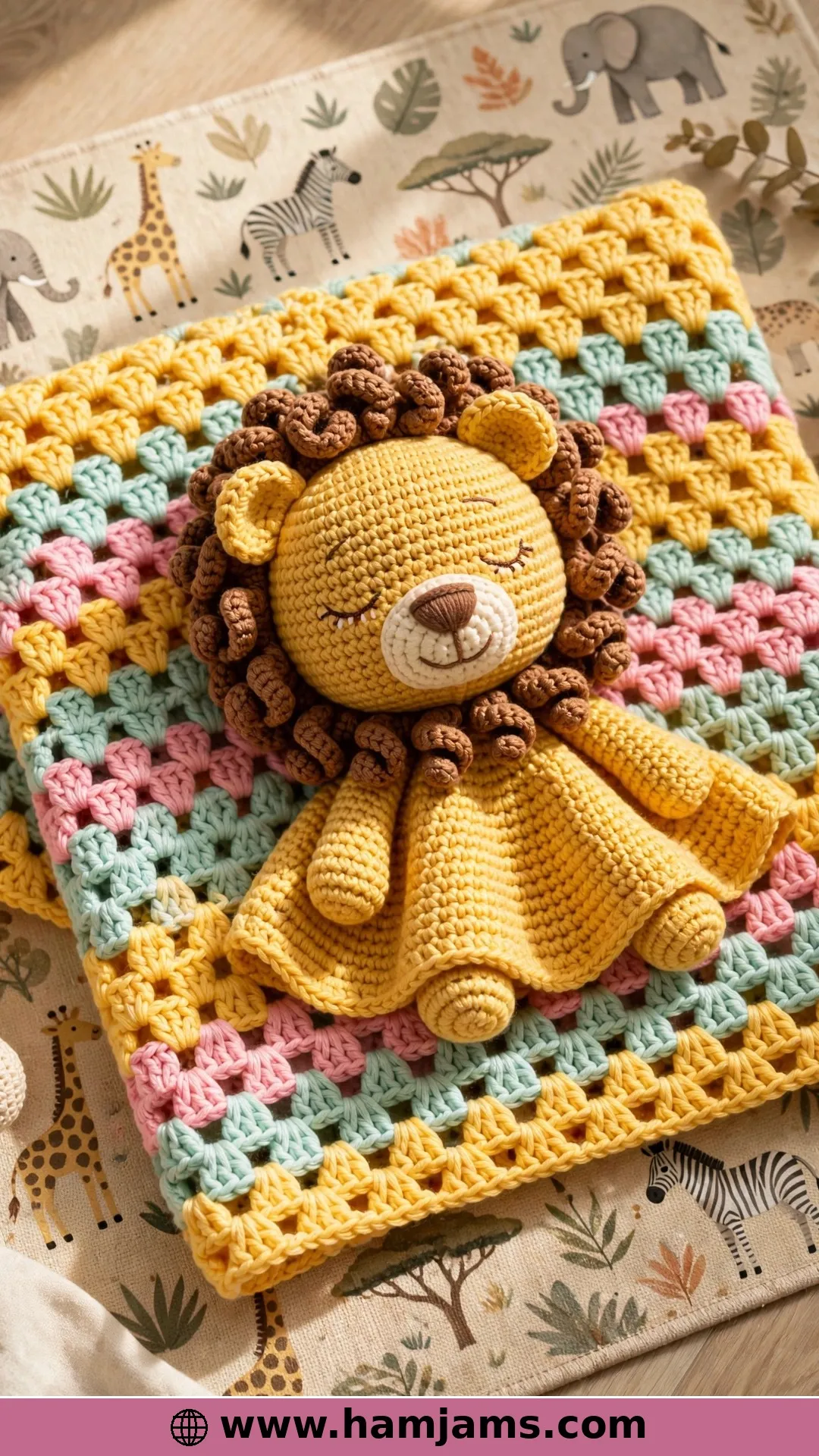 A Friendly Lion with a Loopy Mane