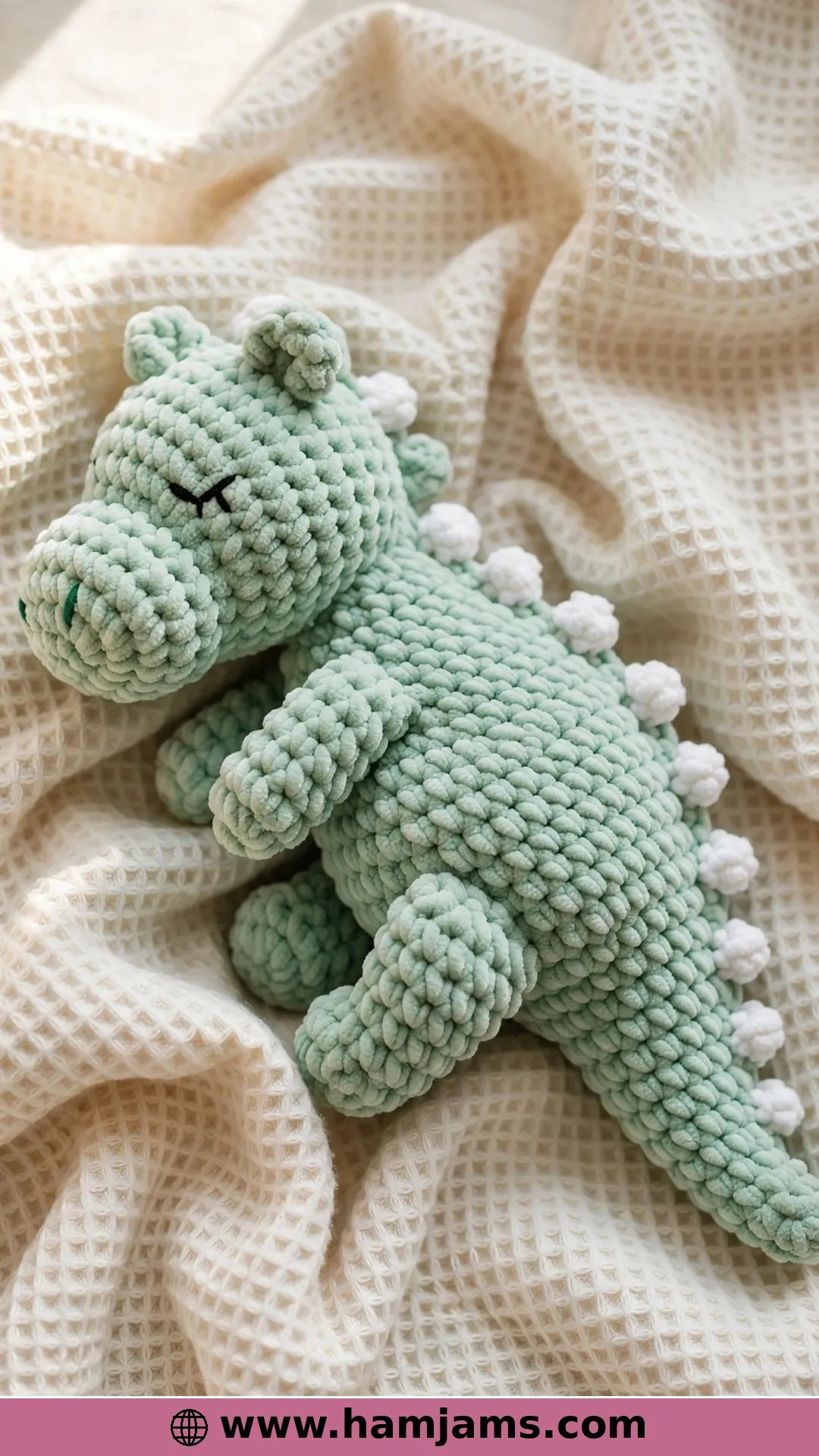 A Plush Chenille Dinosaur, Made Almost Seamlessly