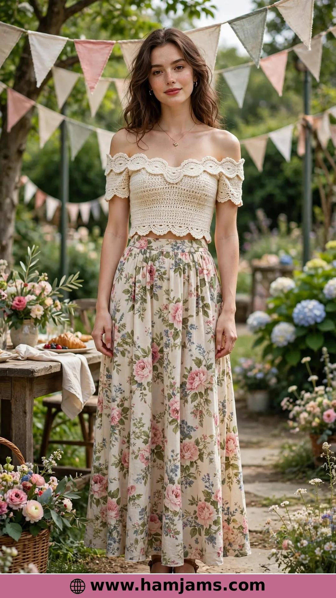 The Off-the-Shoulder Crop with the Scalloped Edge