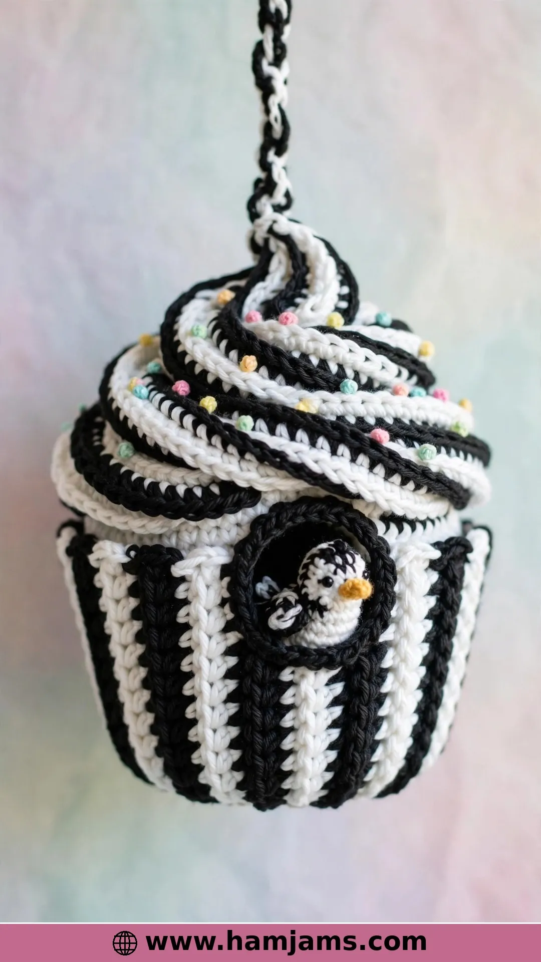 Pastel Cupcake Bird House