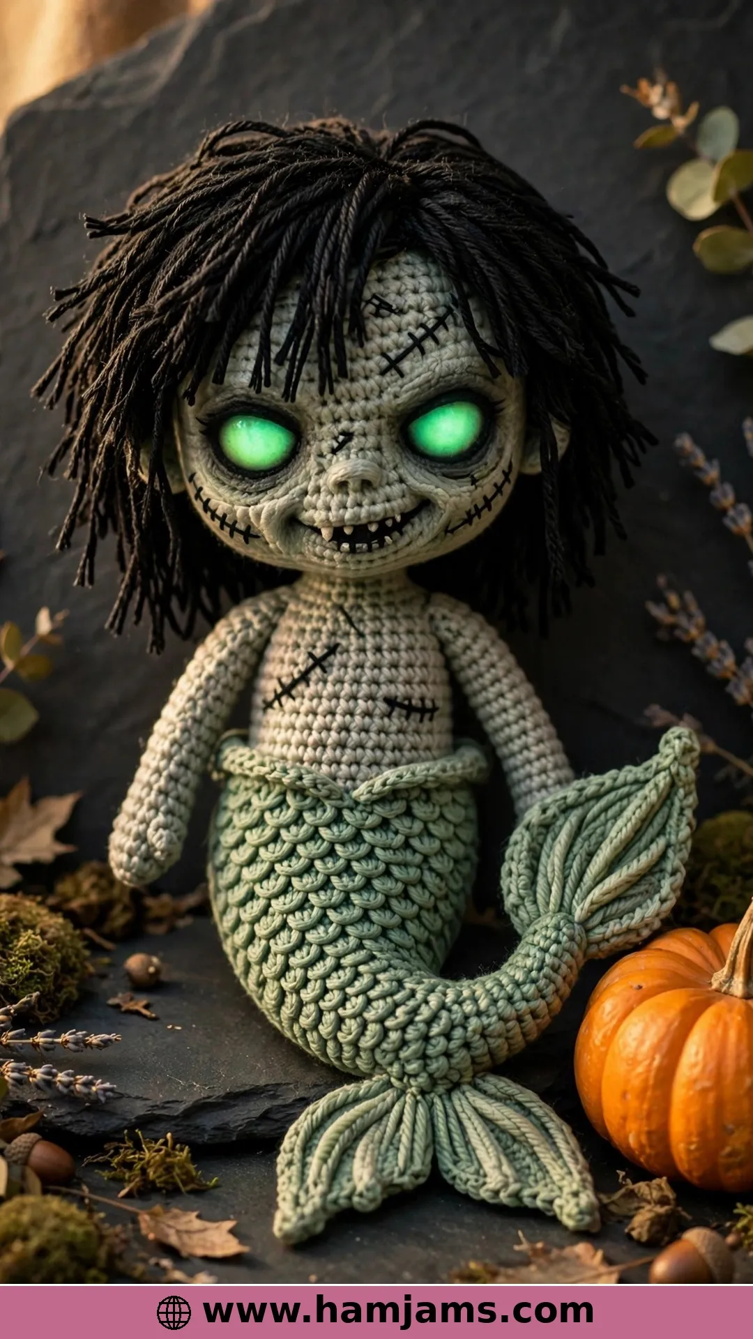 Necrocia, the Zombie Mermaid With Glow-in-the-Dark Eyes