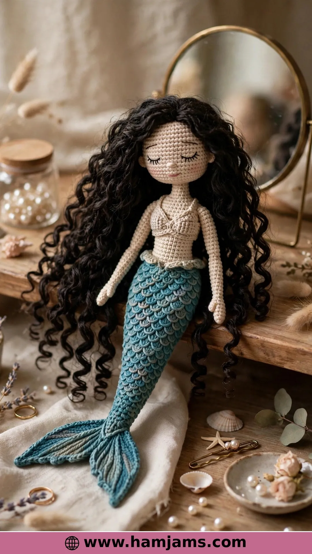 Derin, With Long Curls and a Tiny Crop Top