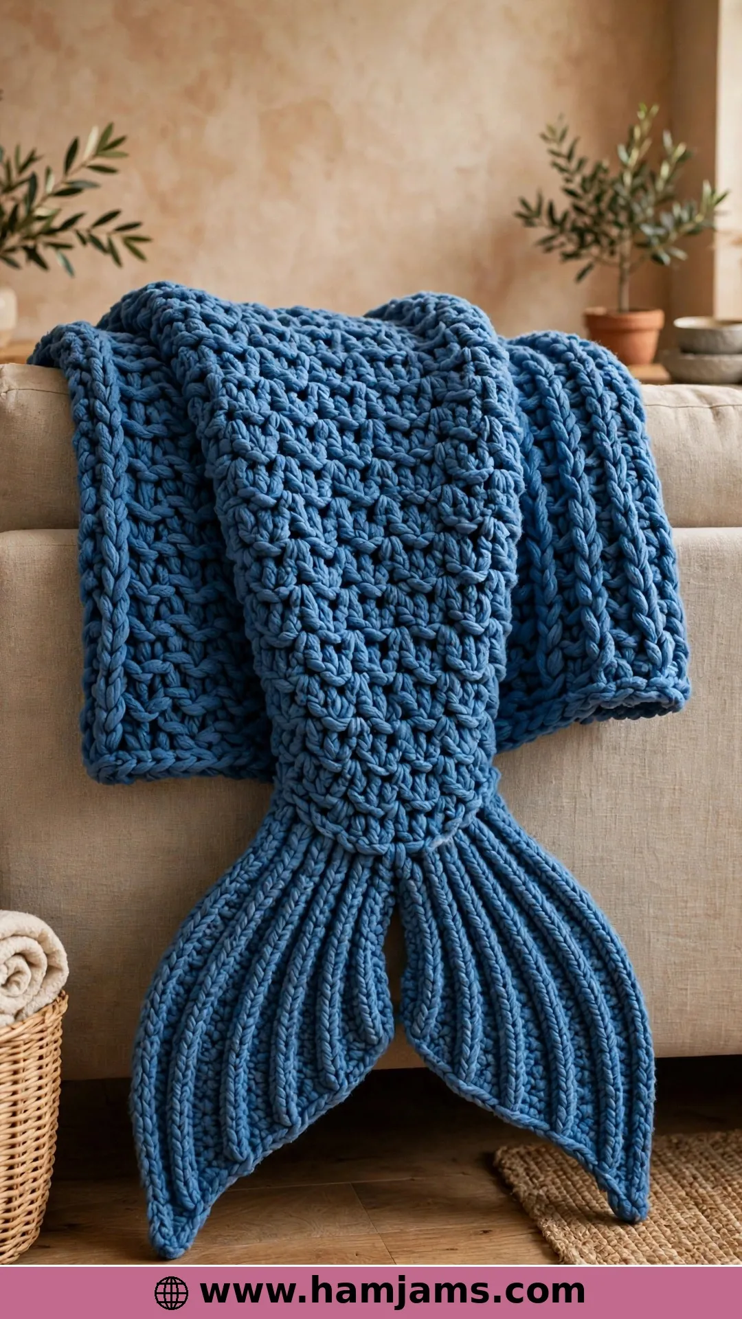A Quick V-Stitch Cocoon in Bulky Yarn