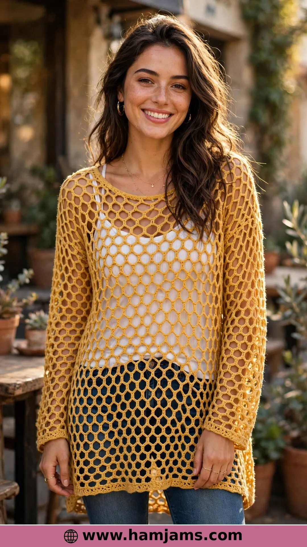 Honeycomb Mesh, Crop It or Tunic It