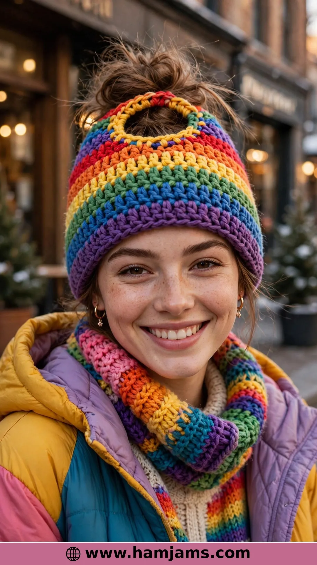 A Rainbow You Can Wear With Your Bun Out