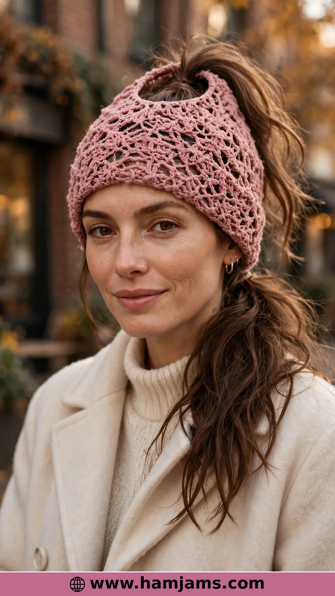 Soft Textured Lace, Grown Downwards From the Hairband