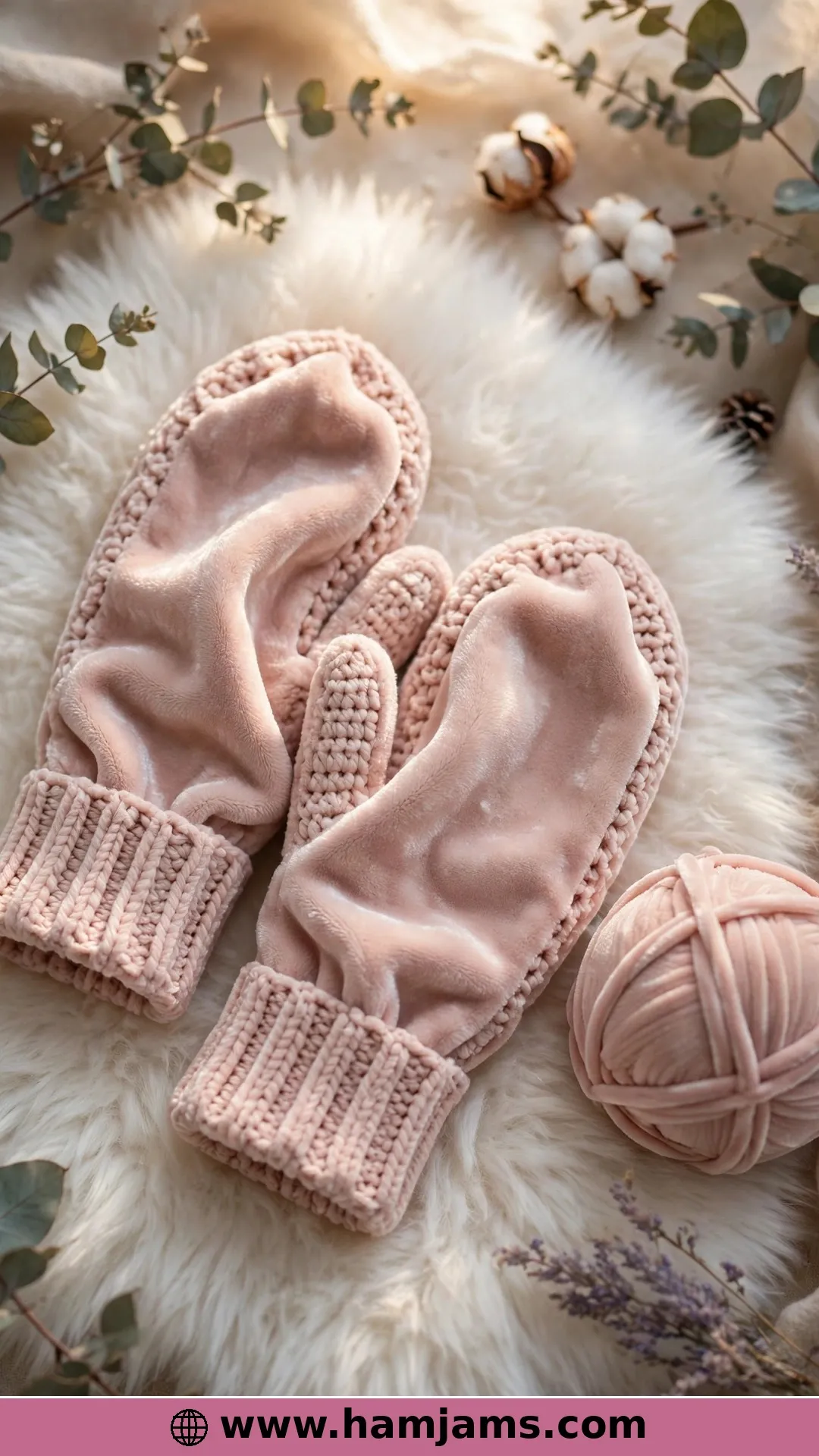 Velvet Mittens With a Plush, Cloud-Soft Hand Feel