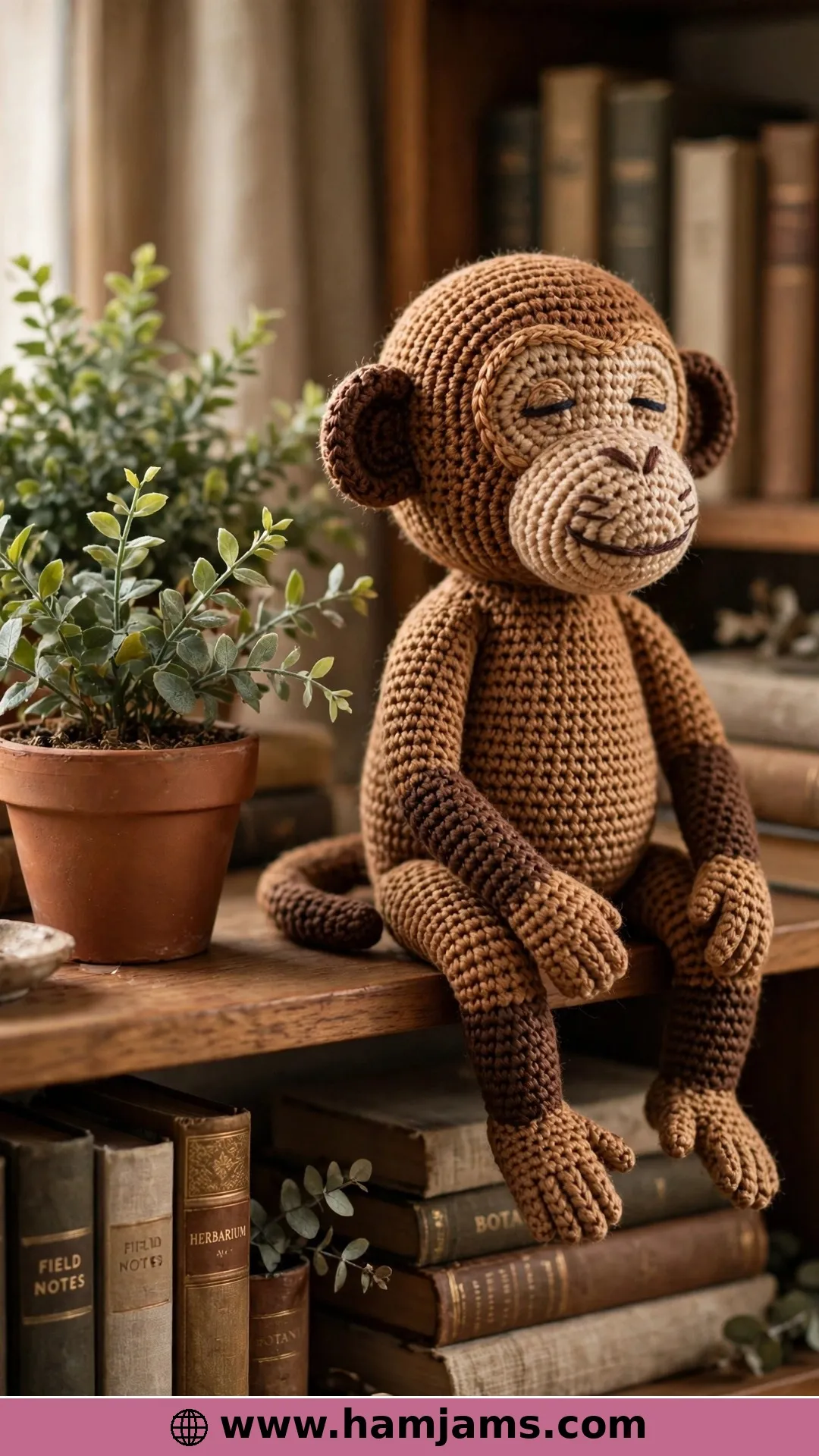 Daikichi, the Caramel Monkey With the Embroidered Nose