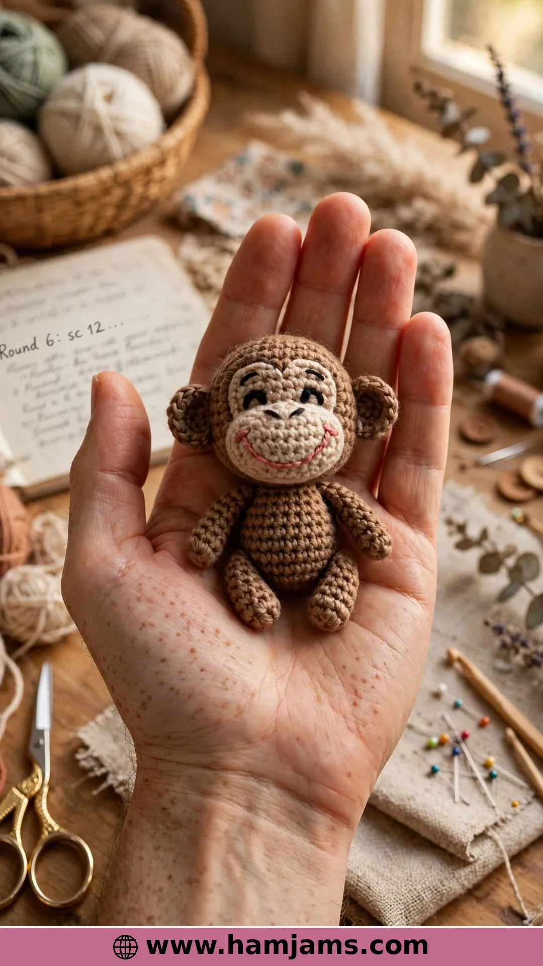 A Pocket-Sized Monkey for Keyrings and Favours