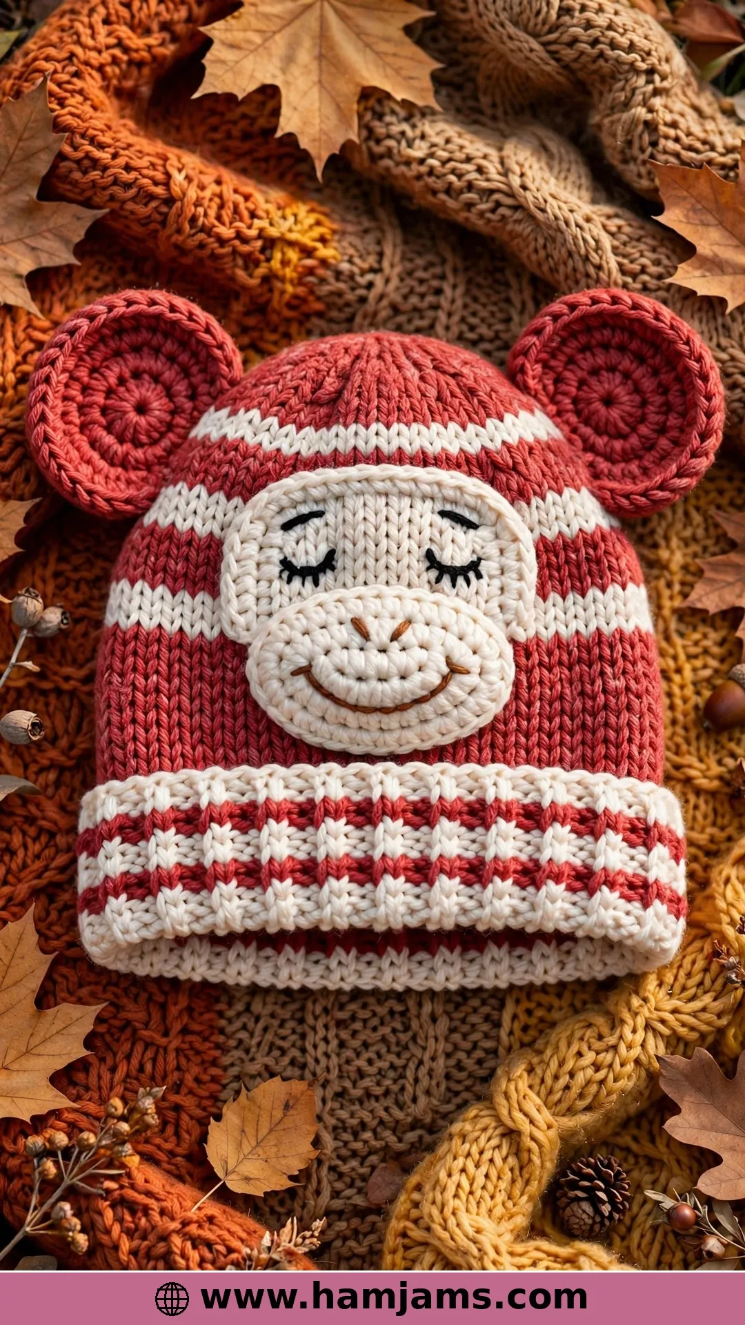 A Toddler Sock Monkey Hat With Plenty of Character