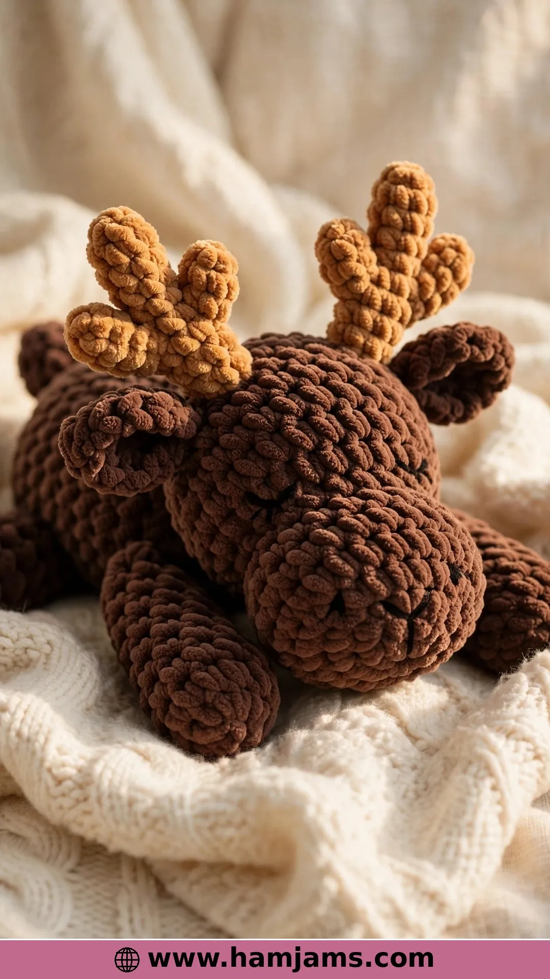 The Flip Flop Moose in Squishy Chenille