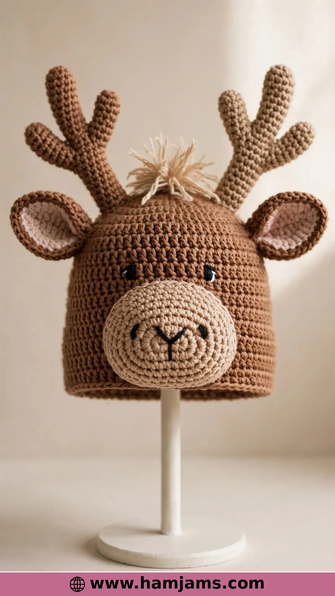 A Moose Hat in Six Sizes, Baby to Adult