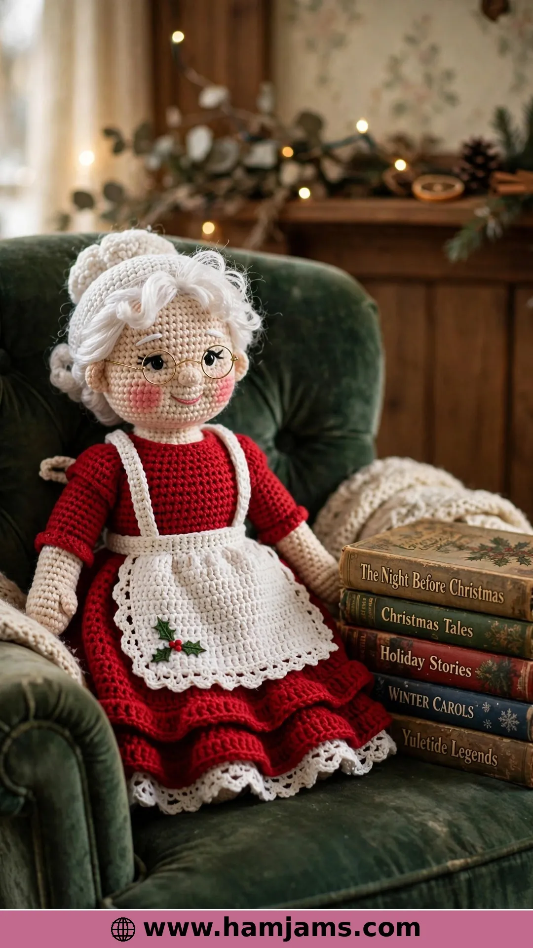 A Classic Stuffed Mrs Claus Doll